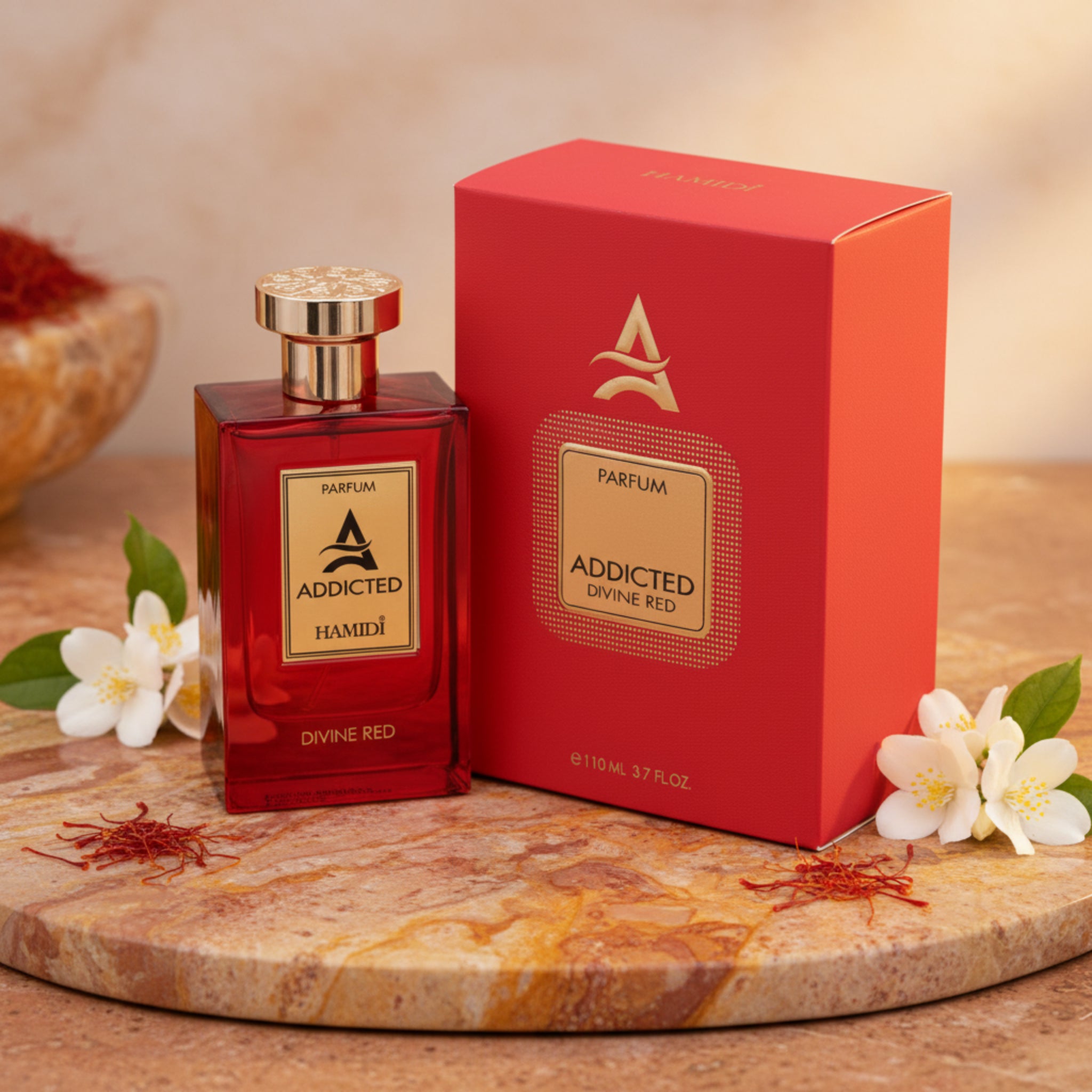 Hamidi Addicted Divine Red Parfum Spray for Women 3.7 oz (New in Box)