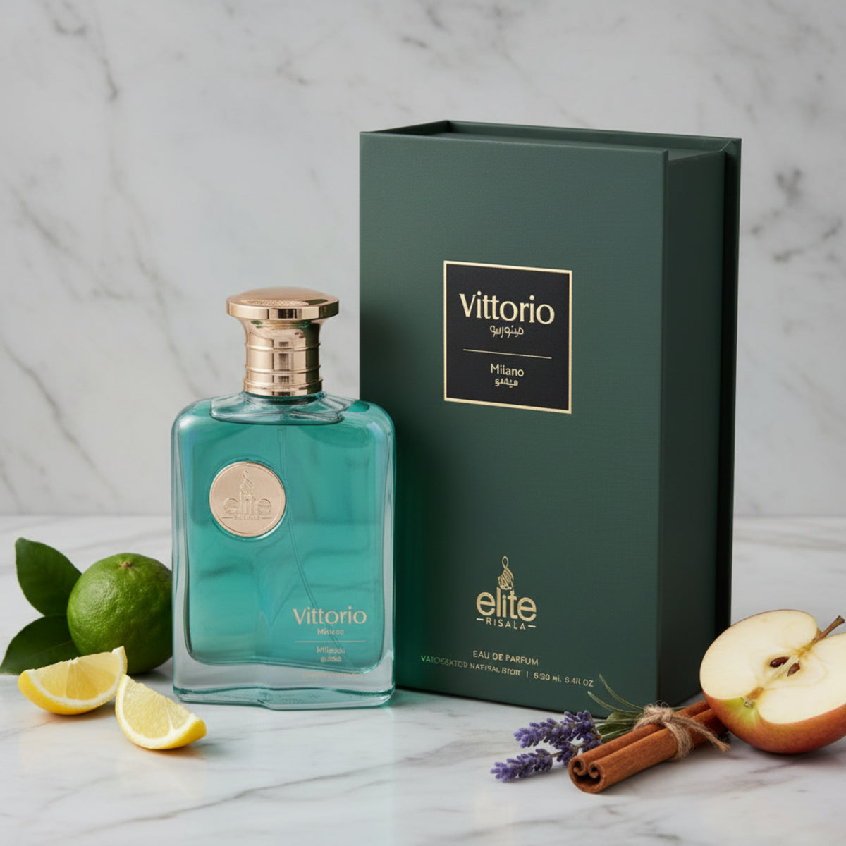 Risala Elite Vittorio Milano Eau de Parfum Spray for Men 3.4 fl oz (100 ml)