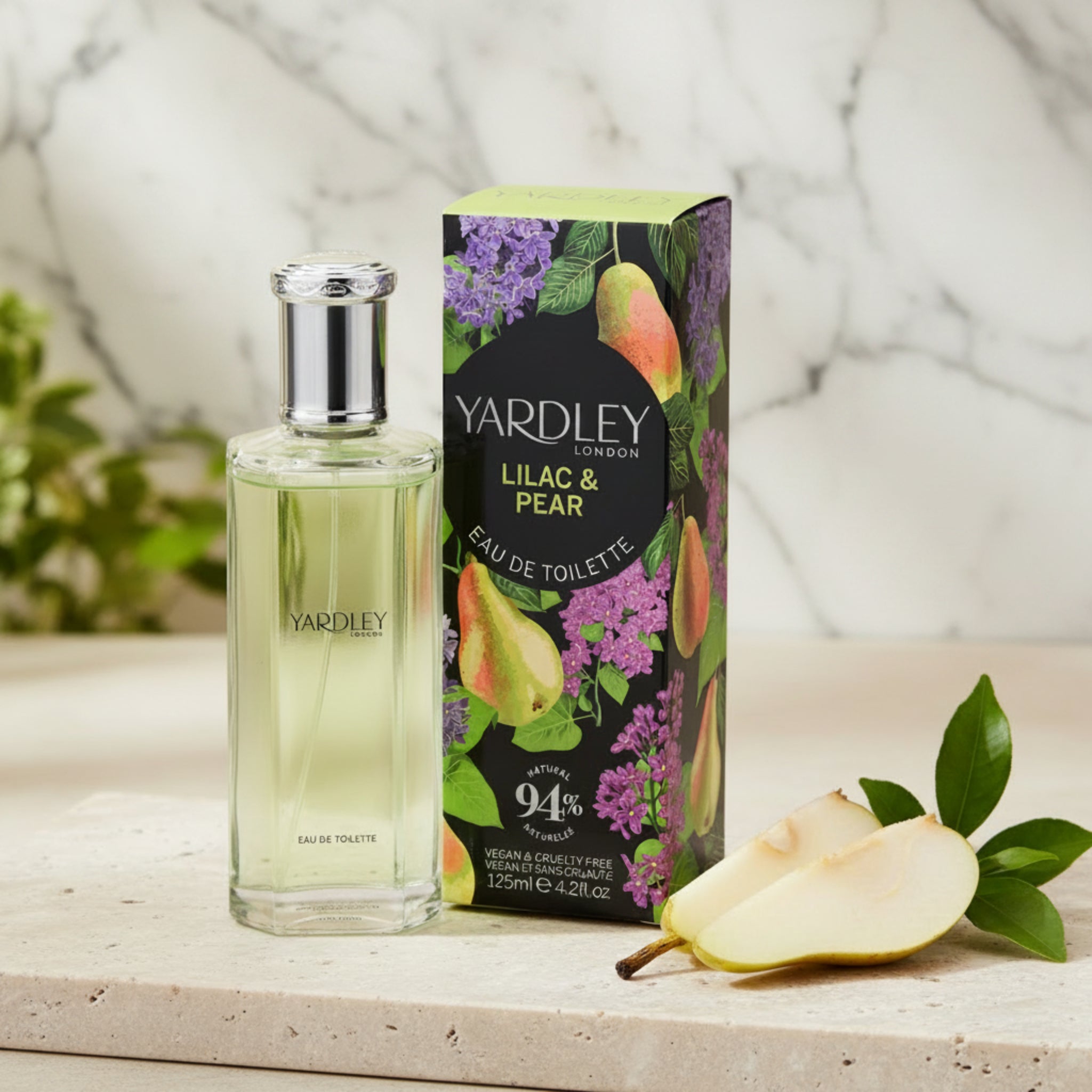 Yardley London Lilac & Pear Eau de Toilette Spray for Women 4.2 oz (125 ml) New Retail Box