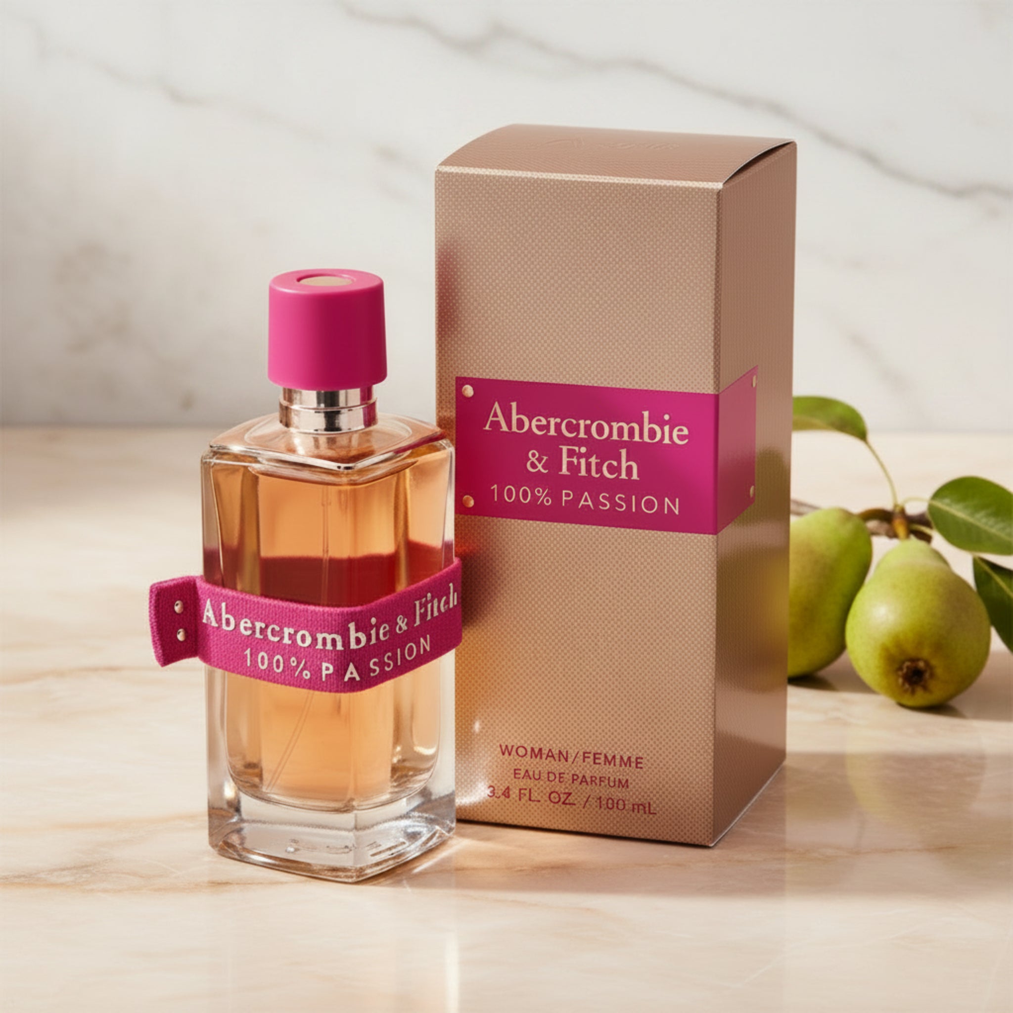 Abercrombie & Fitch 100% Passion Eau de Parfum (EDP) Spray for Women 3.4 oz New in Retail Box