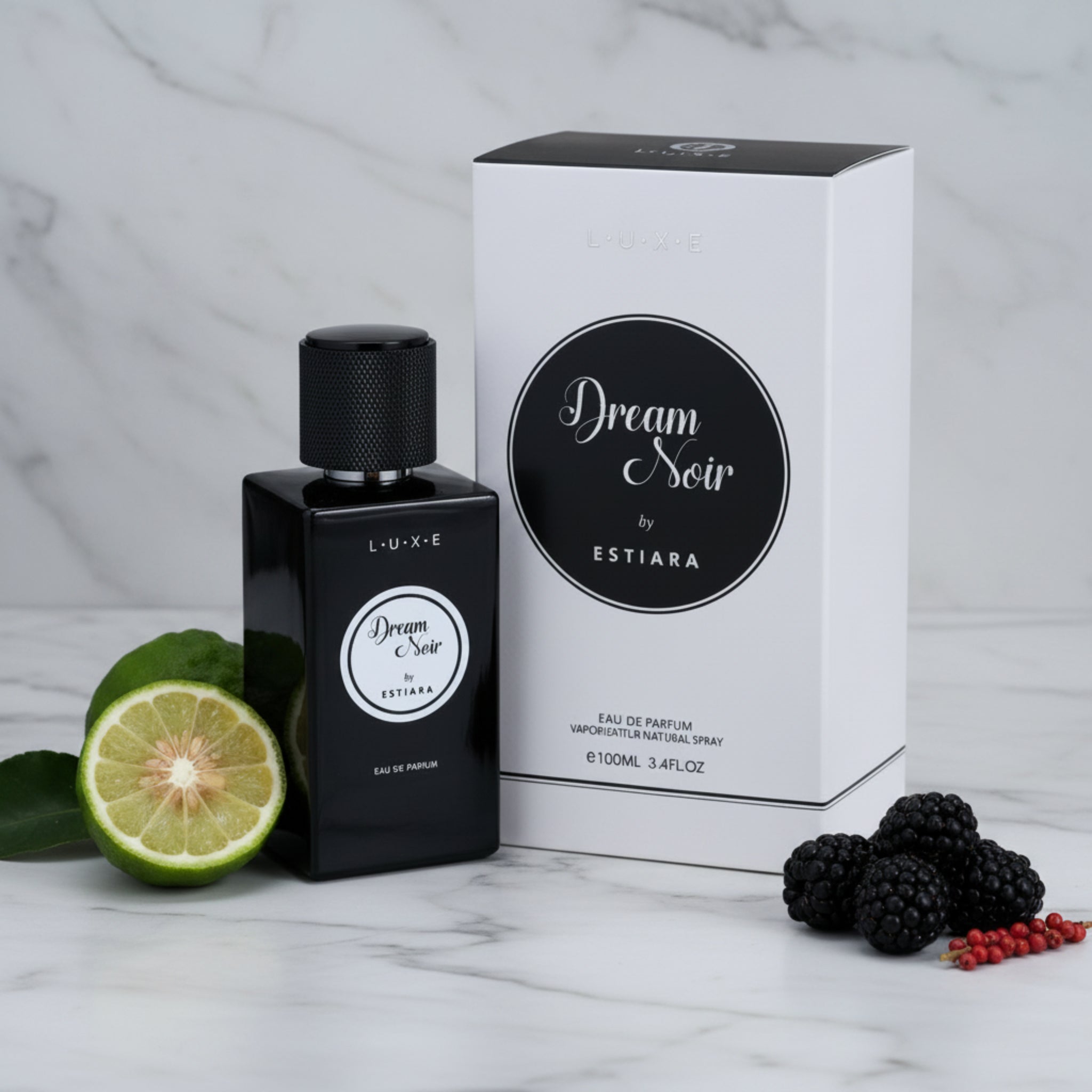 Estiara Luxe Dream Noir EDP Spray, Unisex, 3.4 oz 100ml New Box