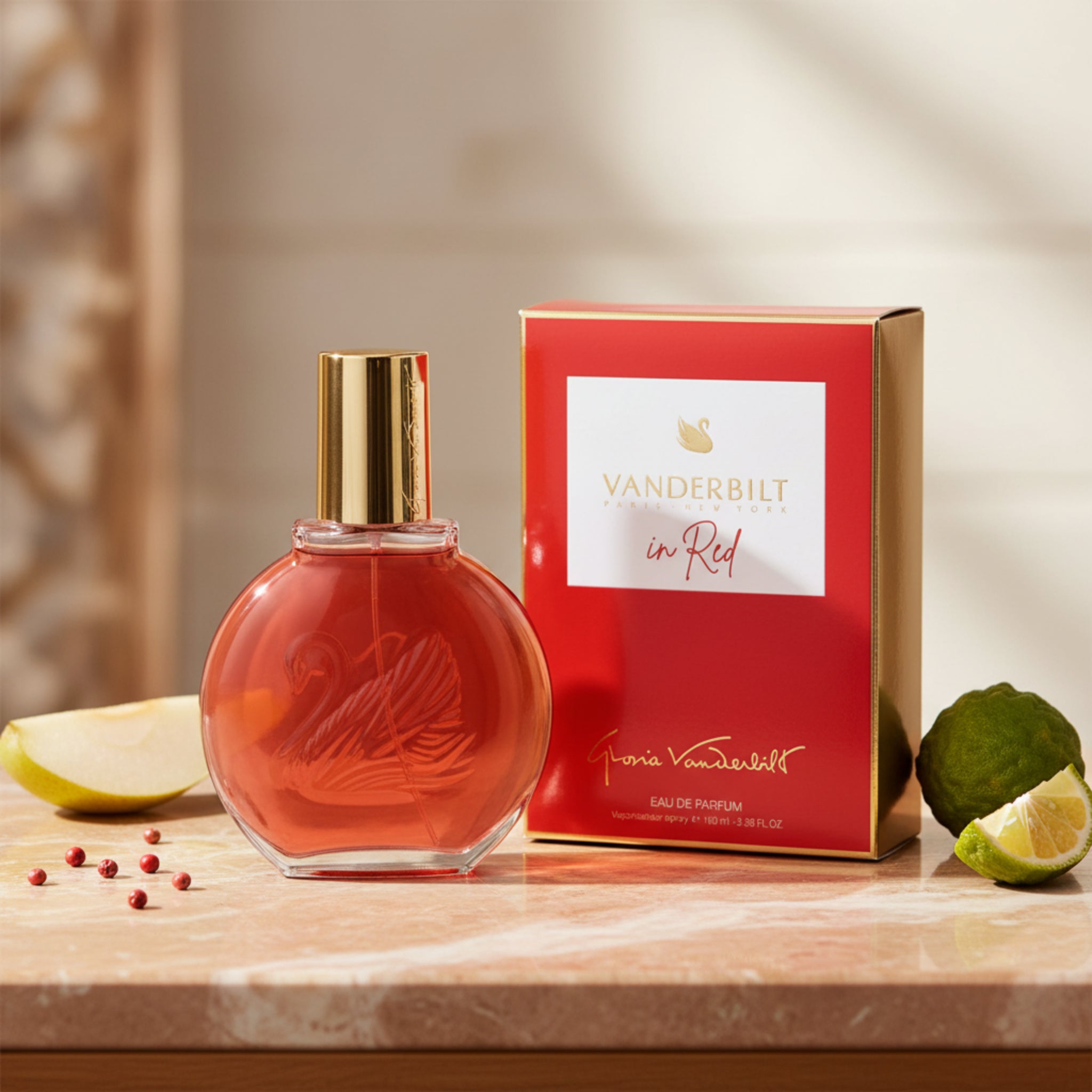 Gloria Vanderbilt In Red EDP Spray Women 3.38 oz 100ml New Box