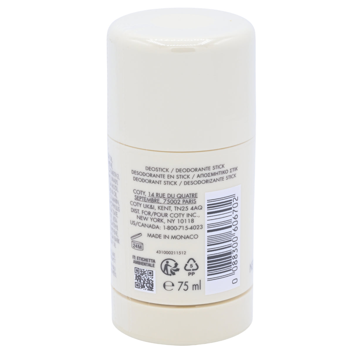 Calvin Klein Obsession Alcohol Free Deodorant Stick for Men 2.6 oz (75 g)