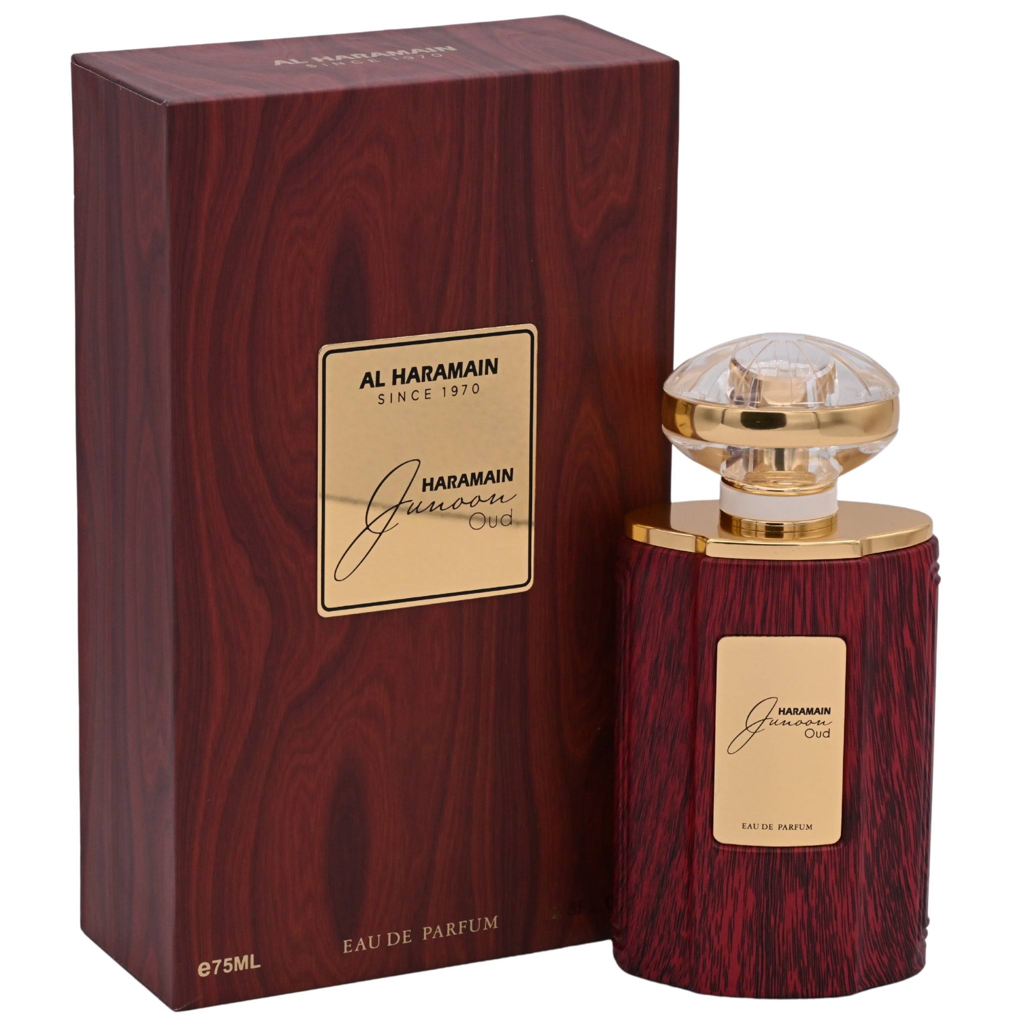 Al Haramain Junoon Oud Eau de Parfum (EDP) Spray Unisex 2.5 oz / 75 ml New Retail Box