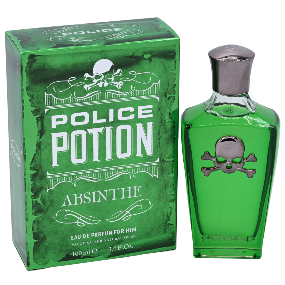 Police Potion Absinthe EDP Spray Men 3.4 oz New Box