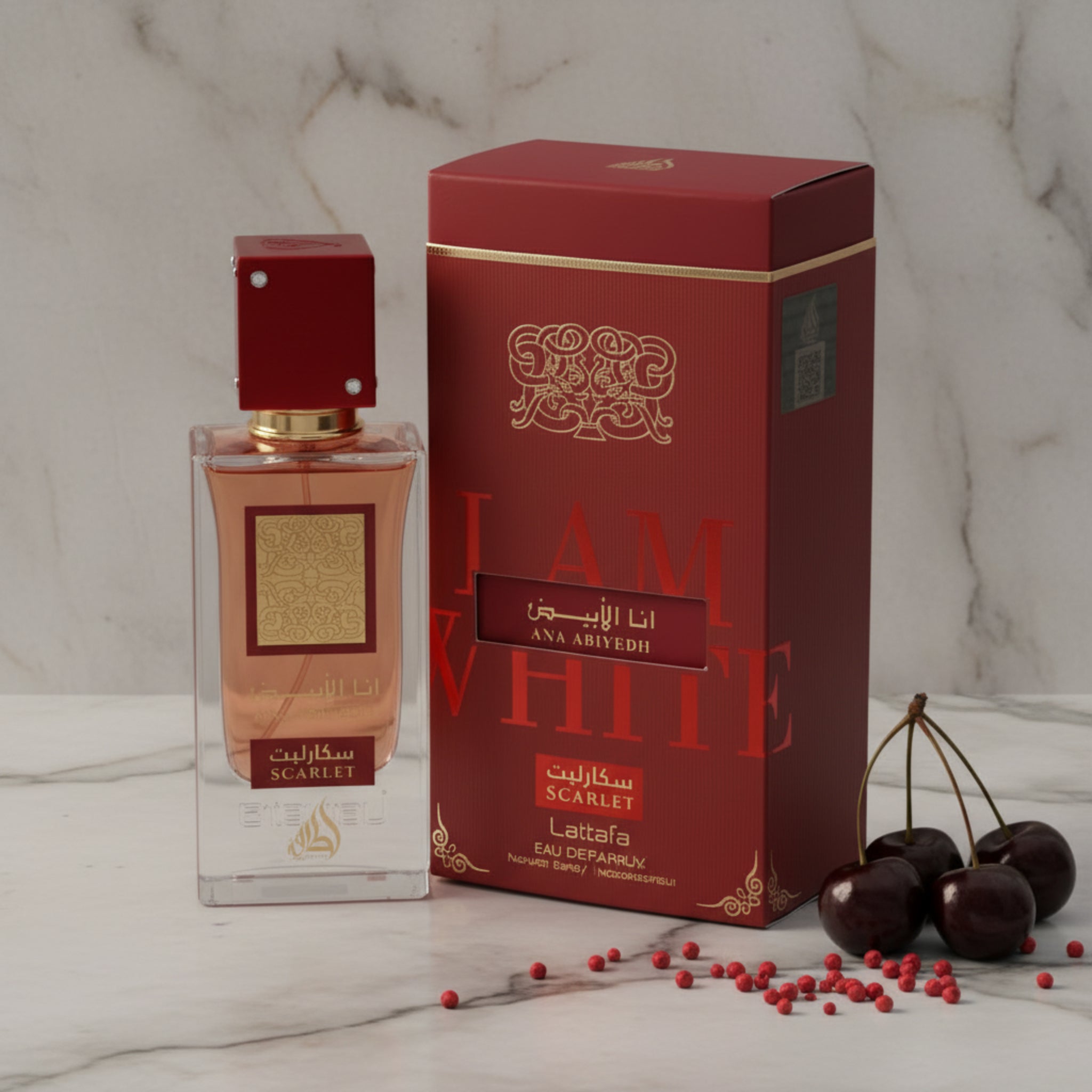 Lattafa Ana Abiyedh I Am White Scarlet EDP Spray Unisex 2.04 oz New Box