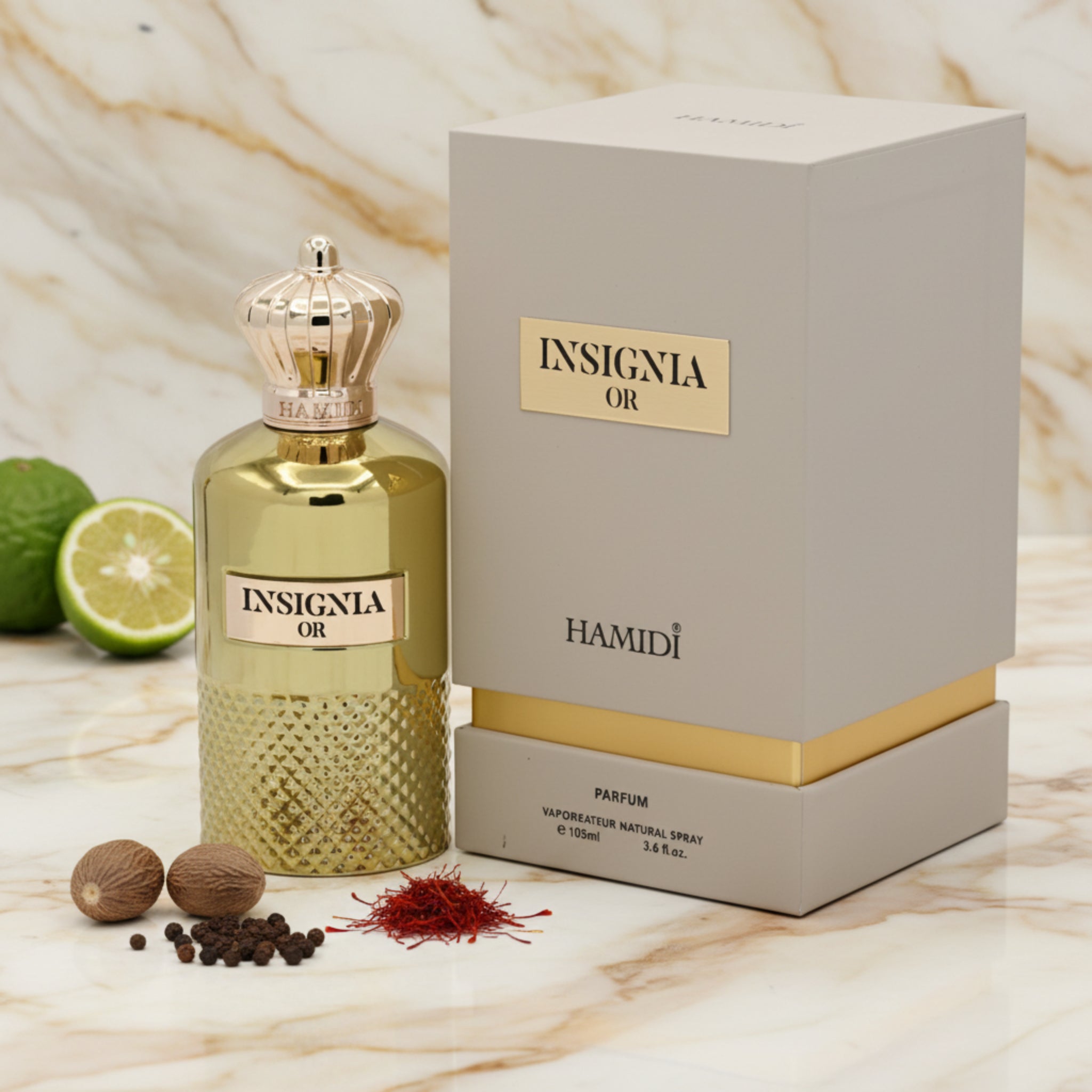 Hamidi Insignia Or EDP Spray Men, 3.6 oz 105ml New Box