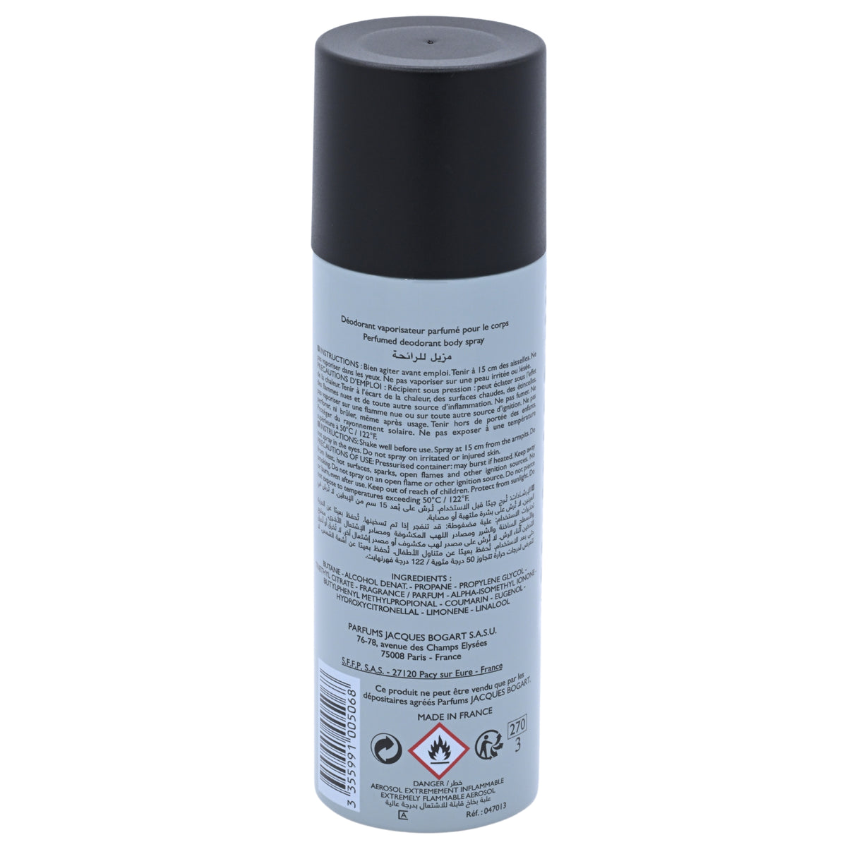 Jacques Bogart One Man Show Body Spray Deodorant Spray Men 6.66 oz 200ml