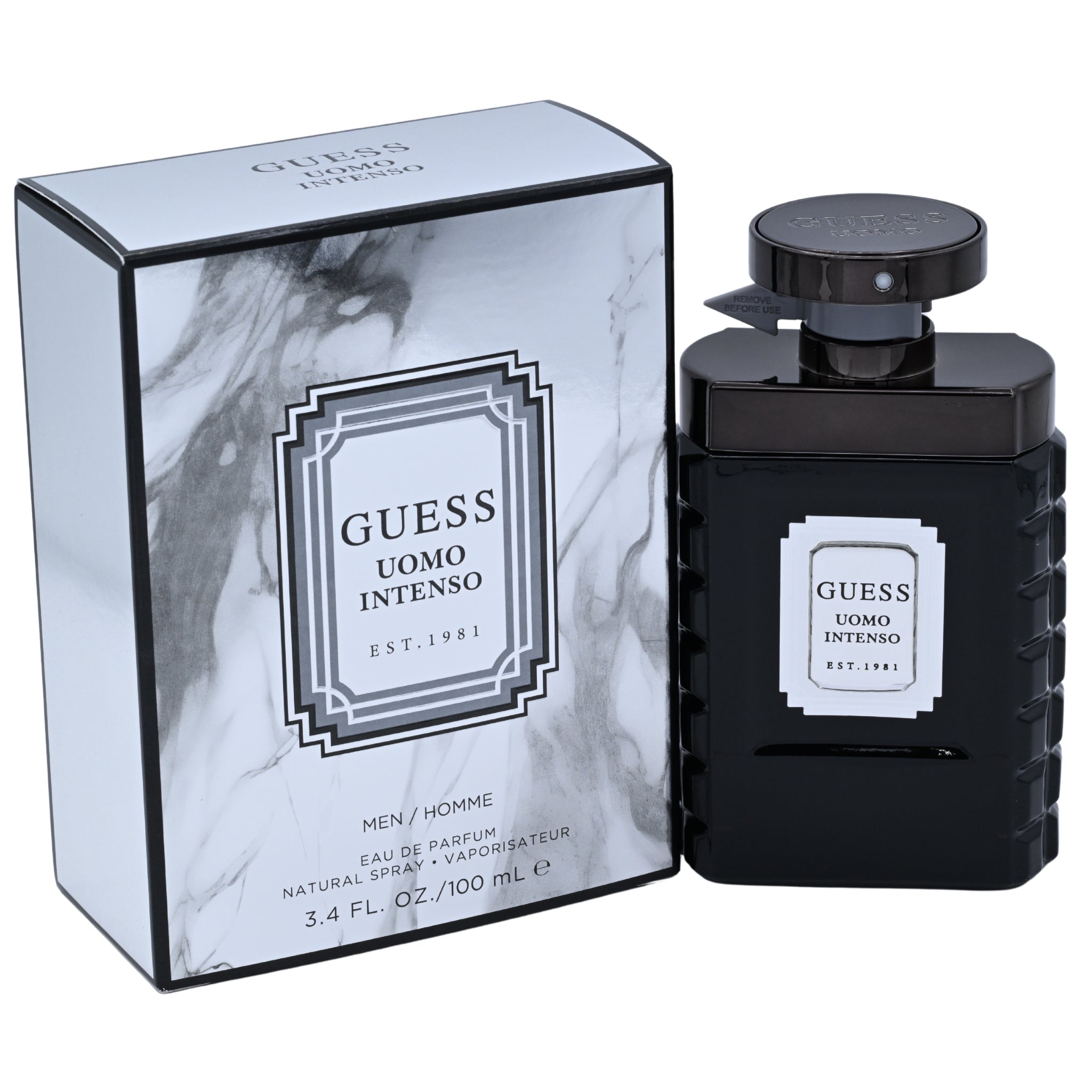 Guess Uomo Intenso Eau de Parfum Spray for Men 3.4 oz (New in Box)