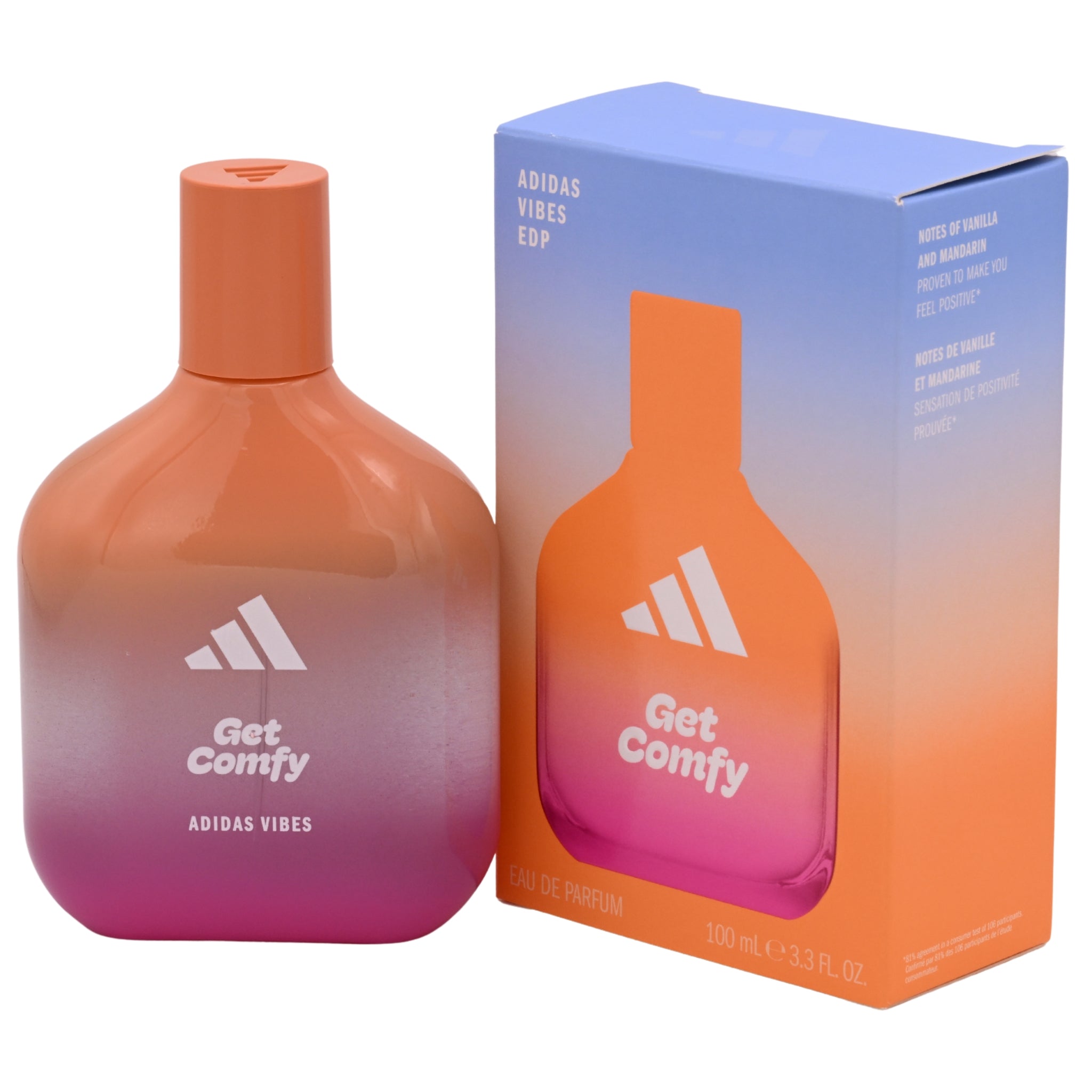 Adidas Vibes Get Comfy Eau de Parfum Spray for Men 3.3 oz (100 ml) - New Retail Box