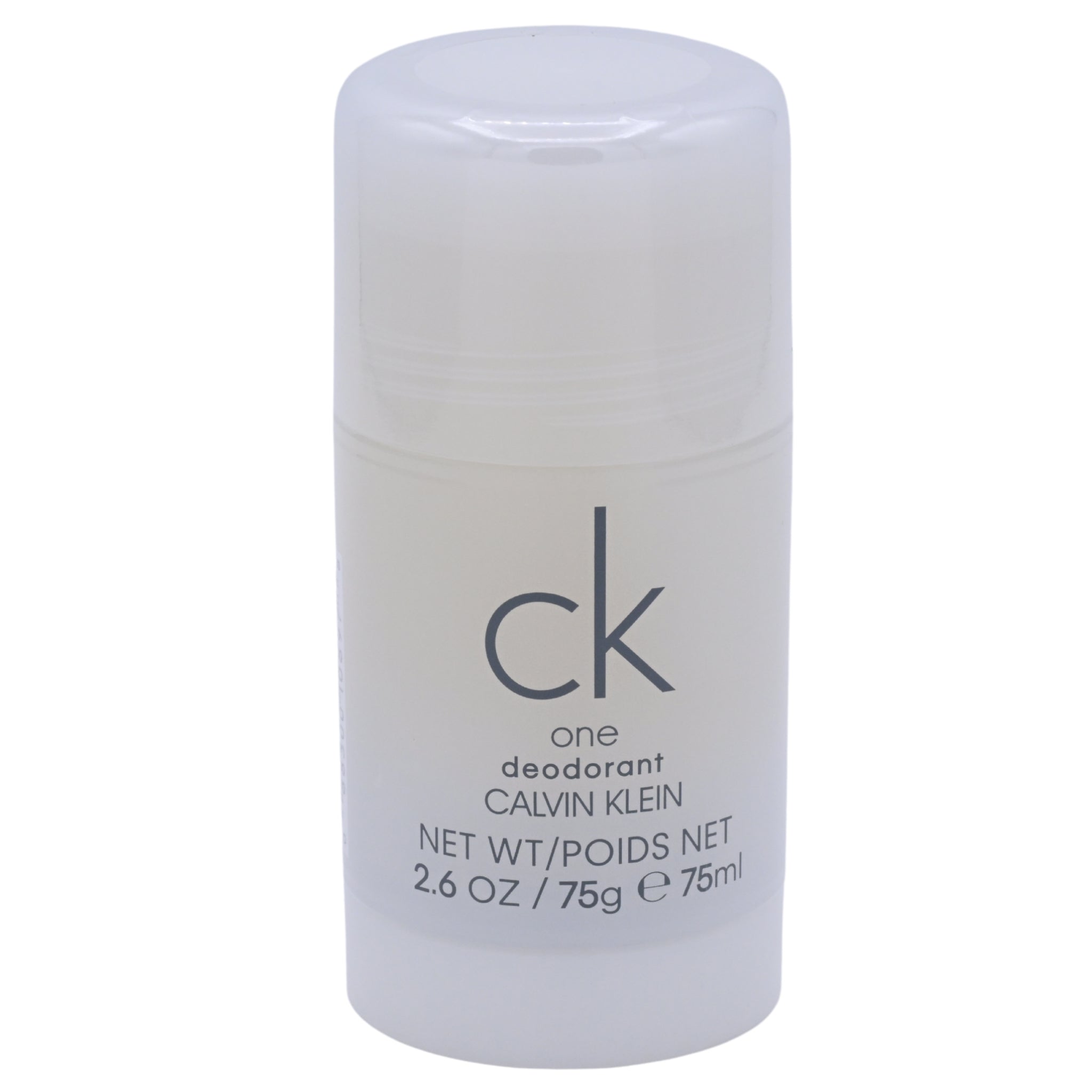 Calvin Klein CK One Deodorant Stick, Unisex, 2.6 oz