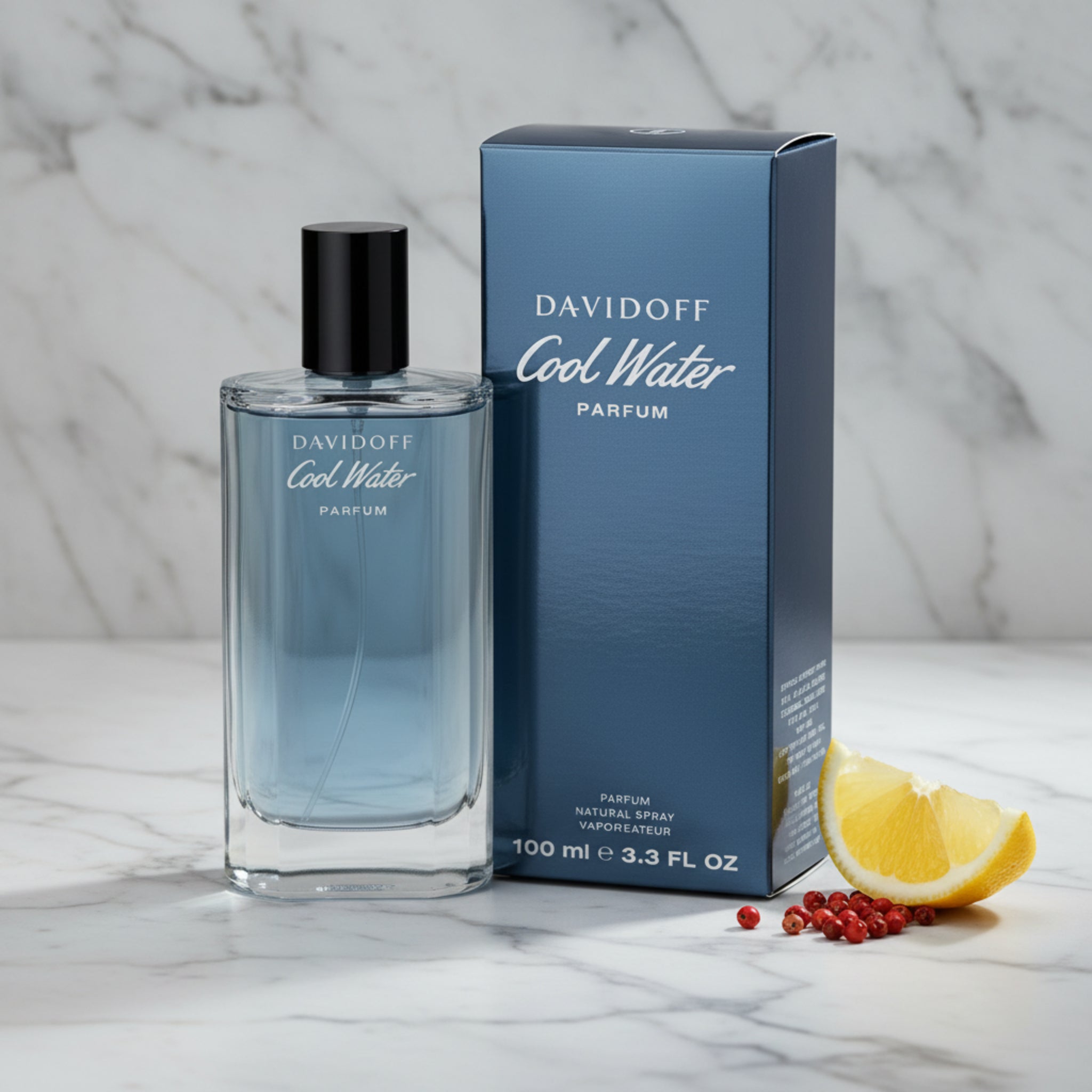 Davidoff Cool Water Parfum Spray for Men 3.4 oz / 100 ml (New Retail Box)