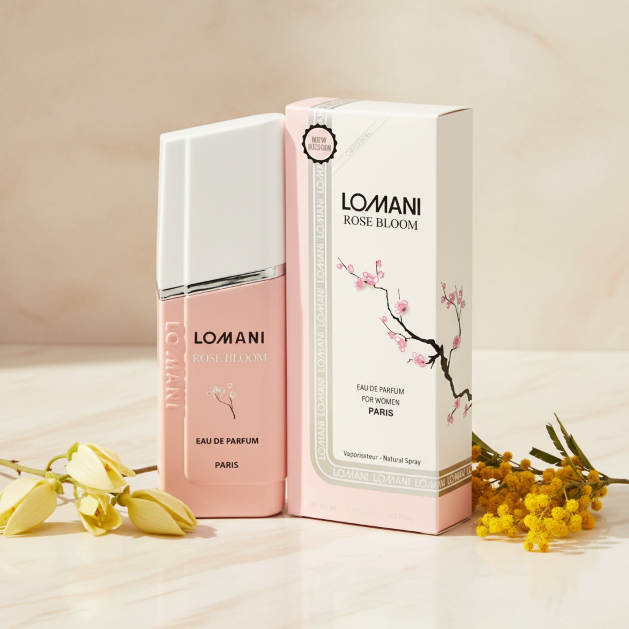Lomani Rose Bloom Eau de Parfum Spray for Women 3.3 oz New Retail Box