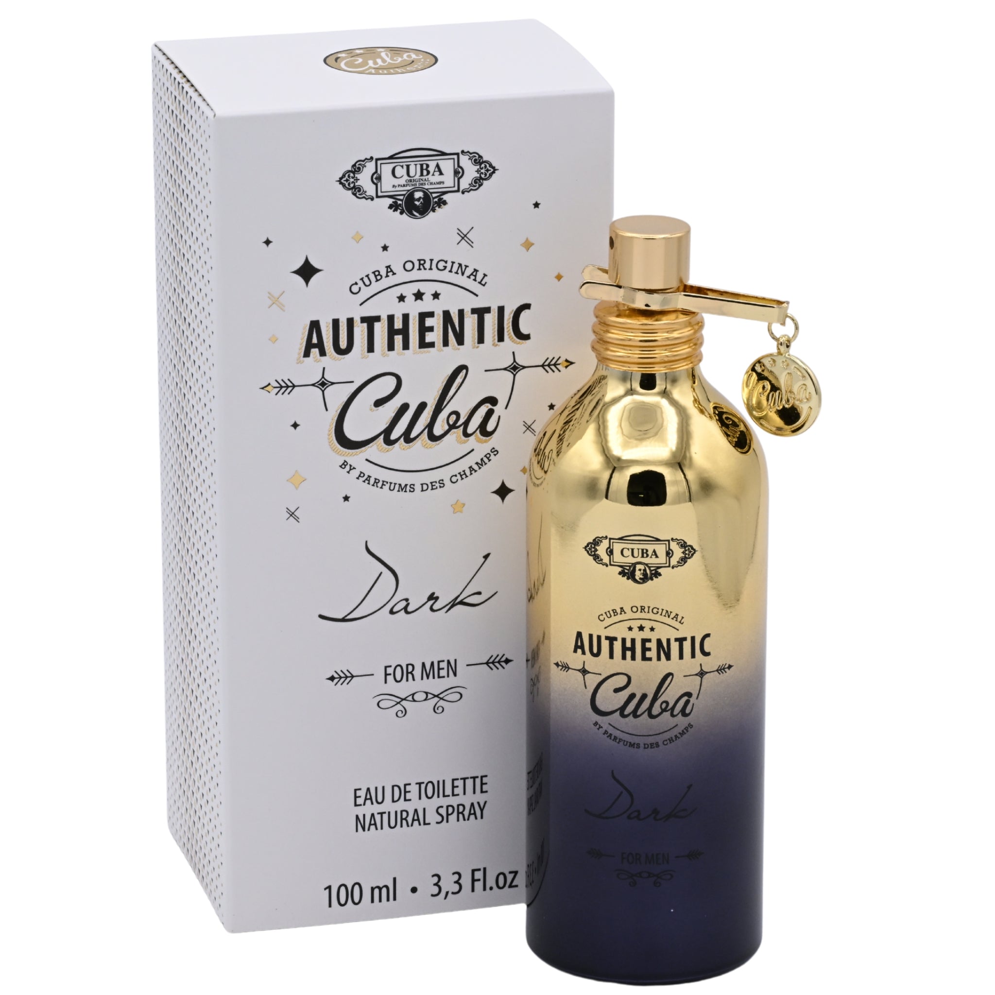 Cuba Authentic Dark Eau de Toilette (EDT) Spray for Men 3.3 oz by Cuba