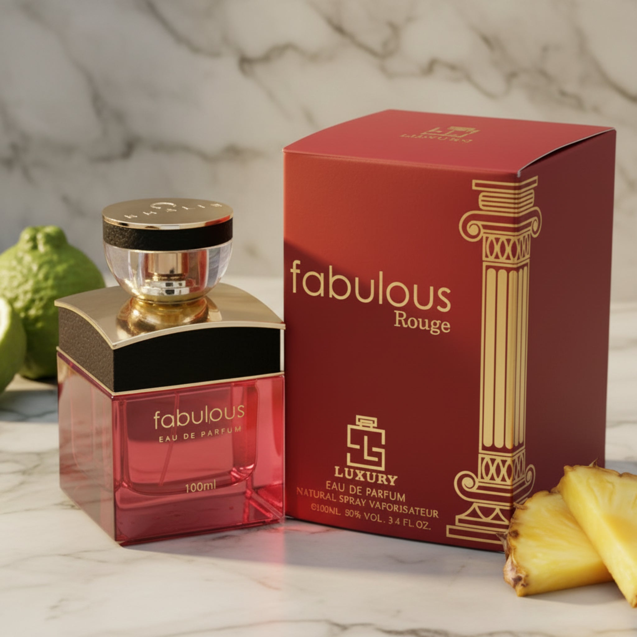 Khalis Fabulous Rouge Luxury Collection Eau de Parfum Spray for Women 3.4 fl oz