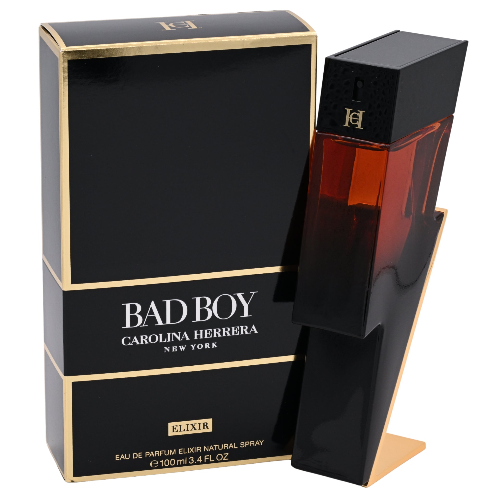 Carolina Herrera Bad Boy Elixir Eau de Parfum Spray for Men 3.4 oz (100 mL) - New Retail Box