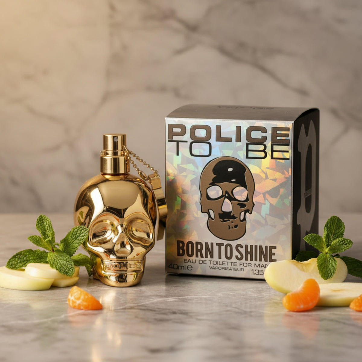 Police To Be Born To Shine for Him EDT Spray for Men 1.35 oz New Retail Box