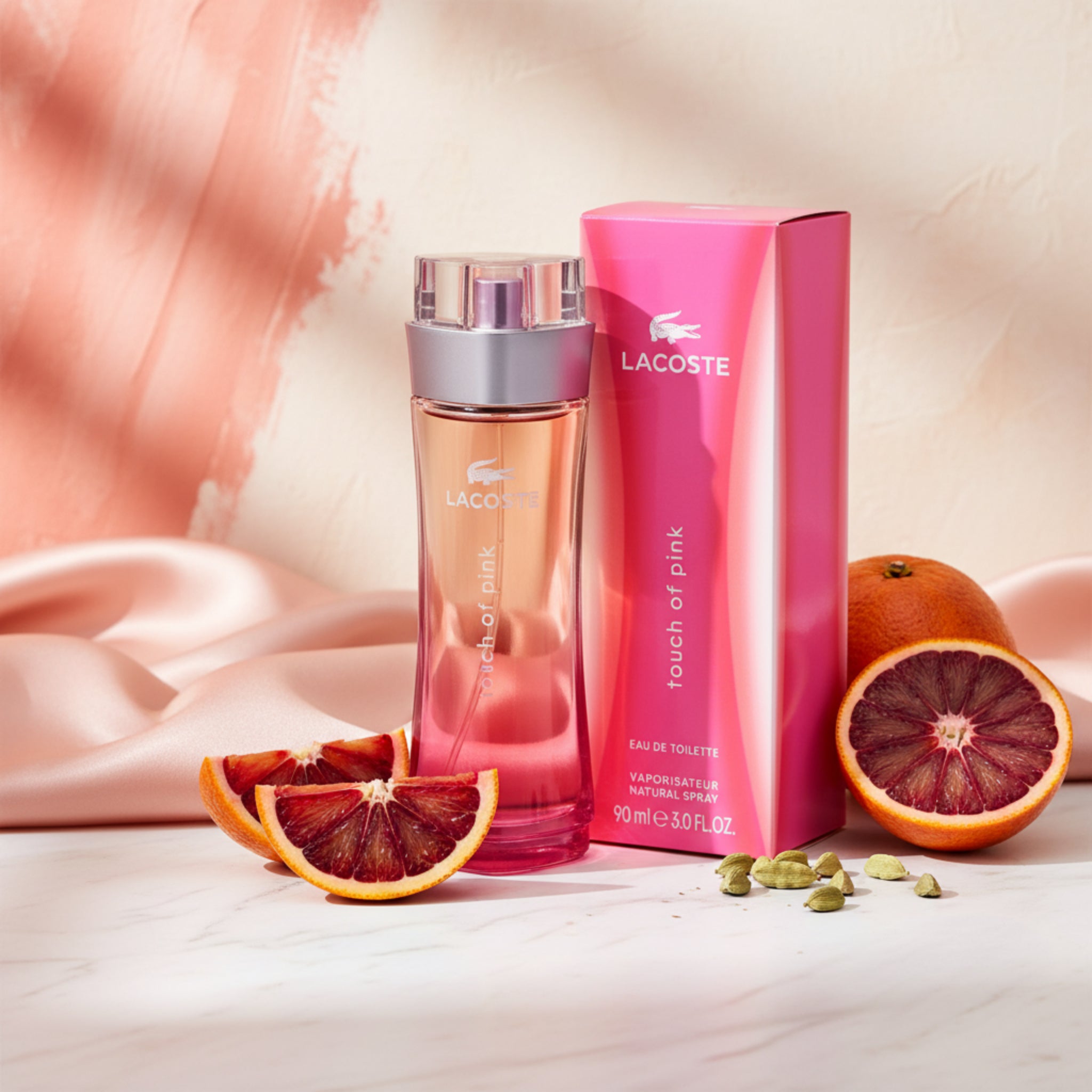 LACOSTE TOUCH OF PINK Perfume 3.0 oz edt NEW IN BOX