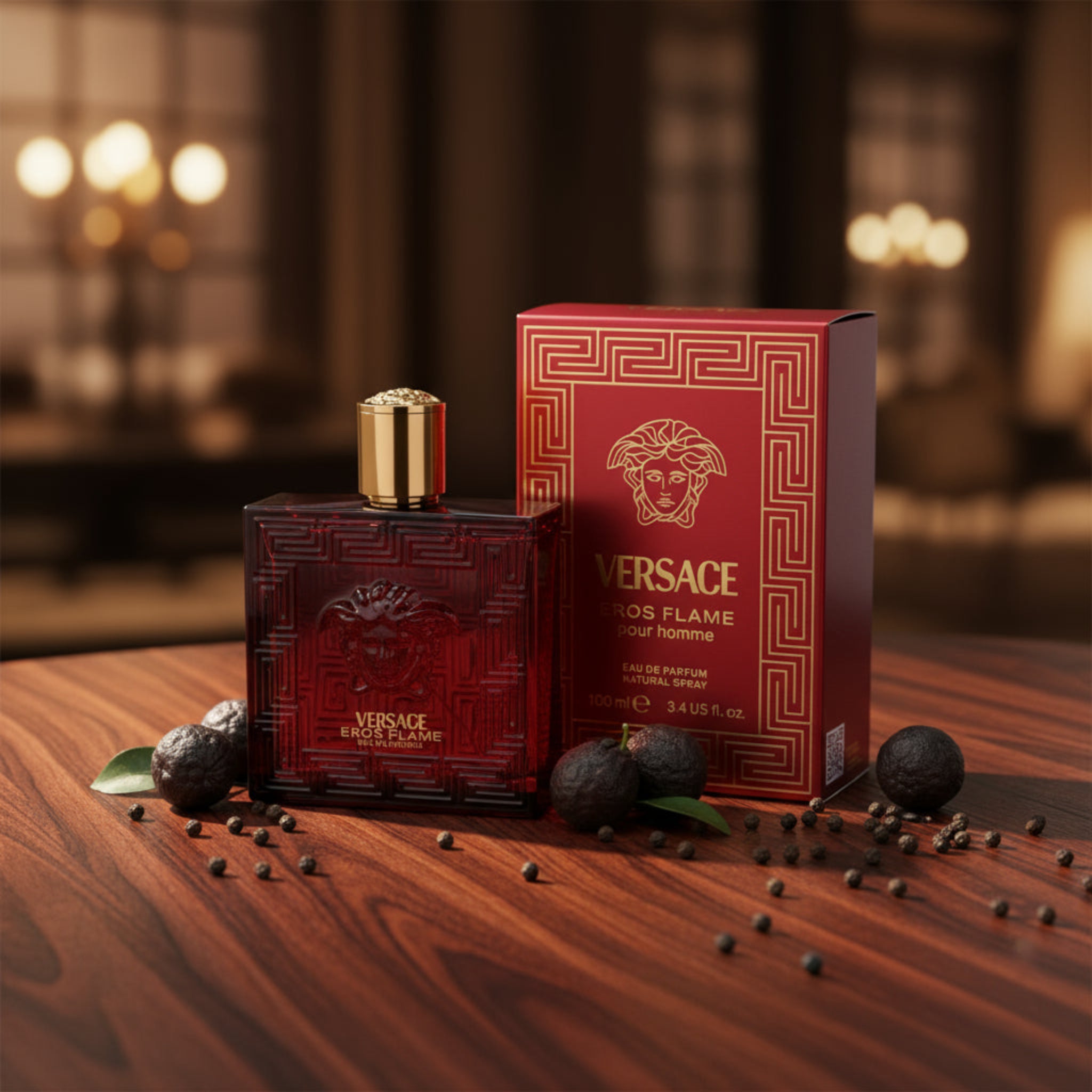 VERSACE EROS FLAME by Versace for men cologne EDP 3.3 / 3.4 oz New in Box