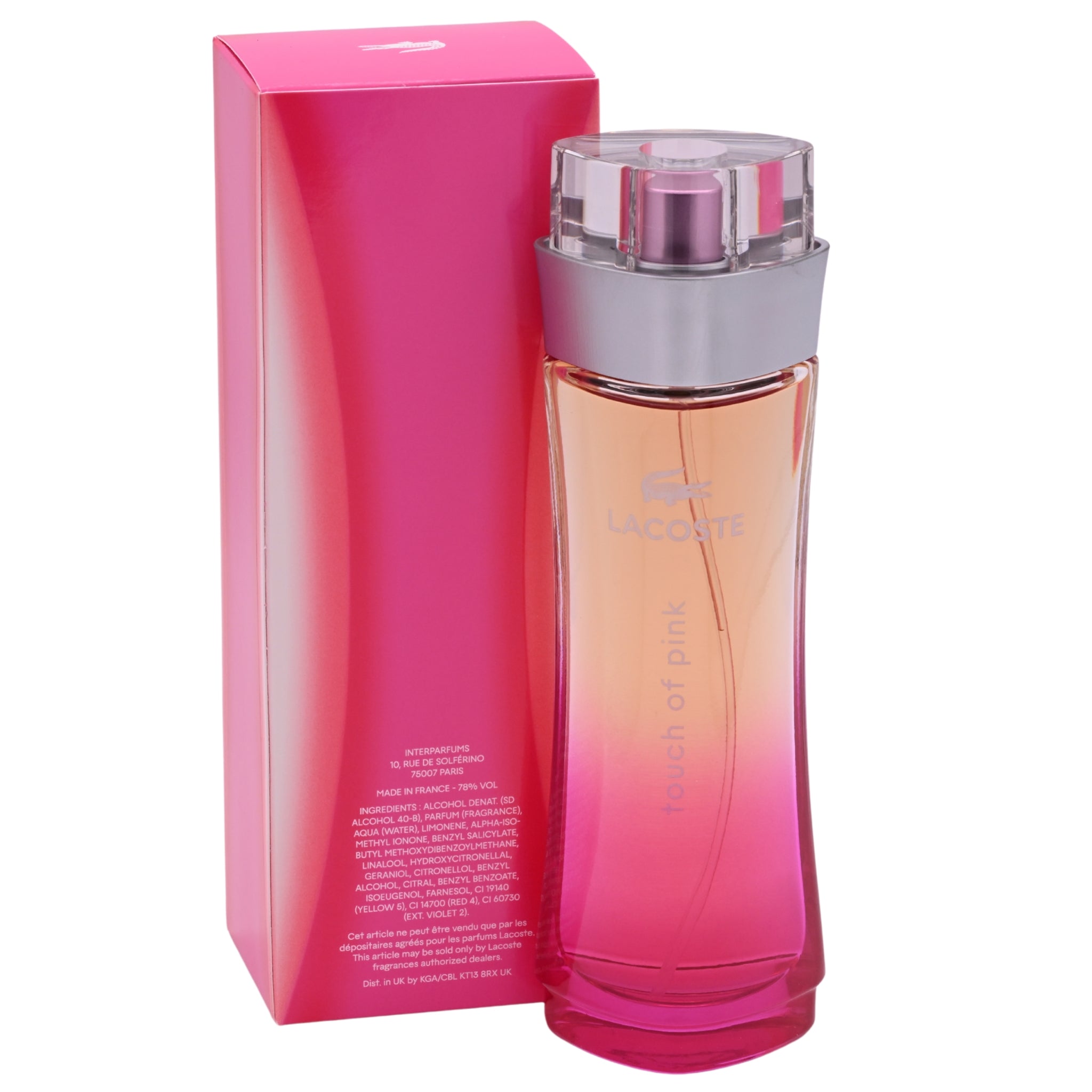 LACOSTE TOUCH OF PINK Perfume 3.0 oz edt NEW IN BOX