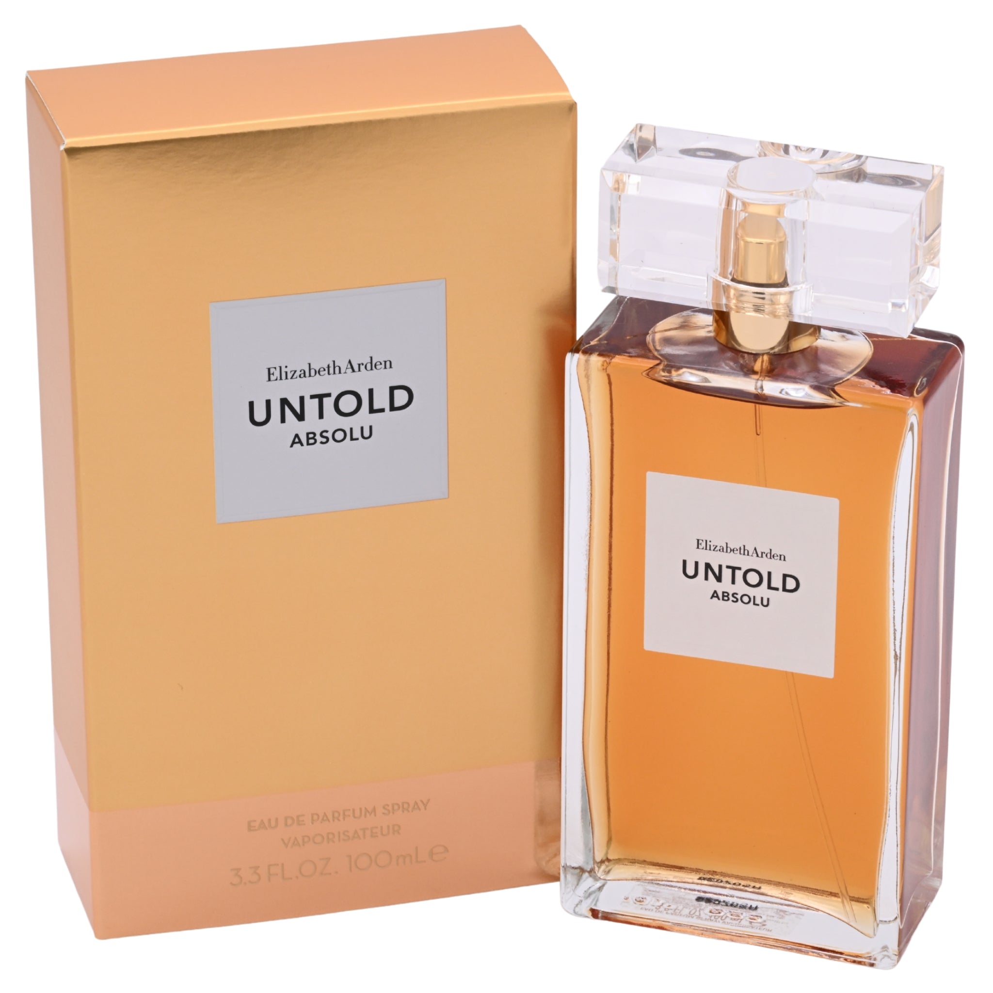 Elizabeth Arden Untold Absolu perfume bottle and packaging on a white background