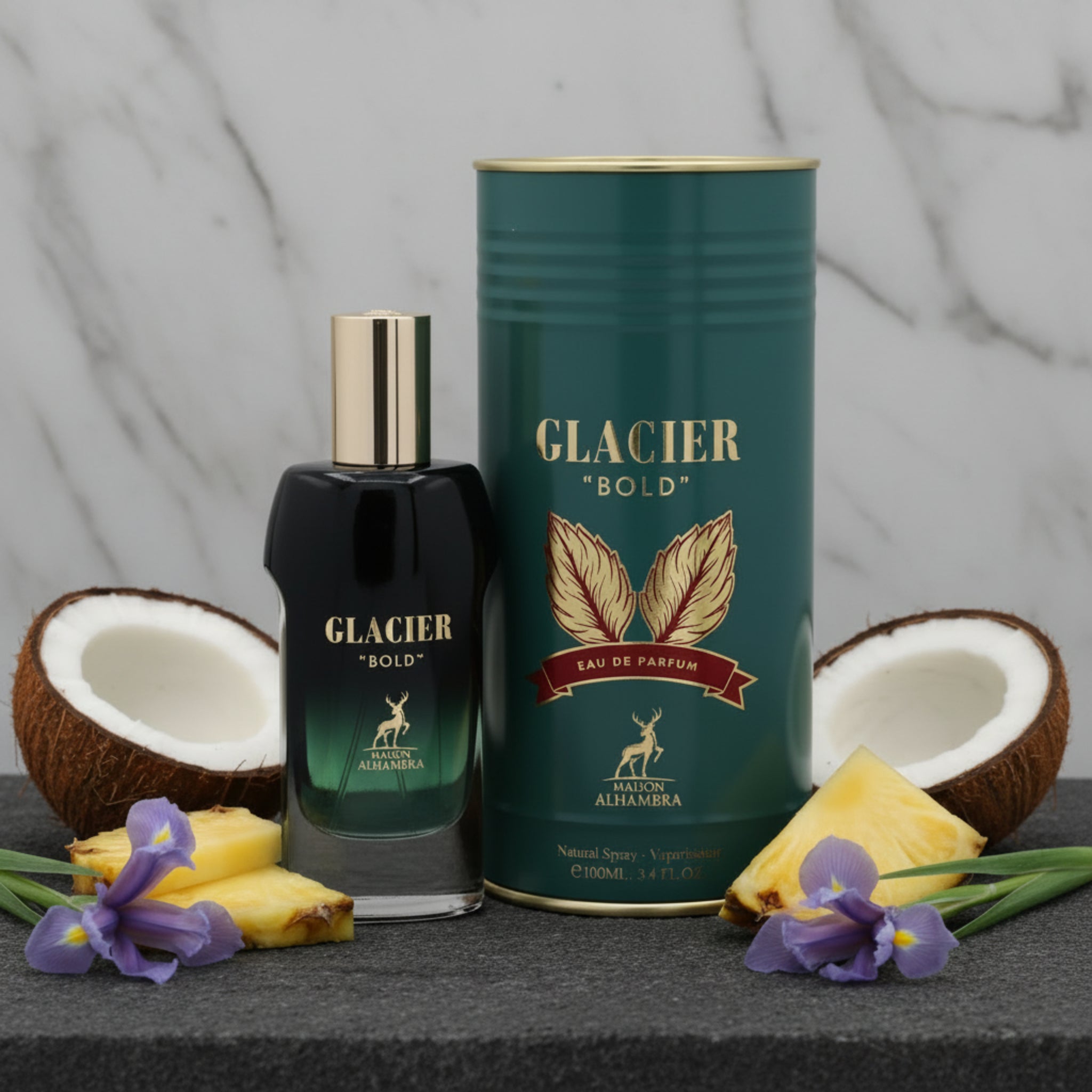 Maison Alhambra Glacier Bold EDP Spray, Unisex, 3.4 oz 100ml New Box