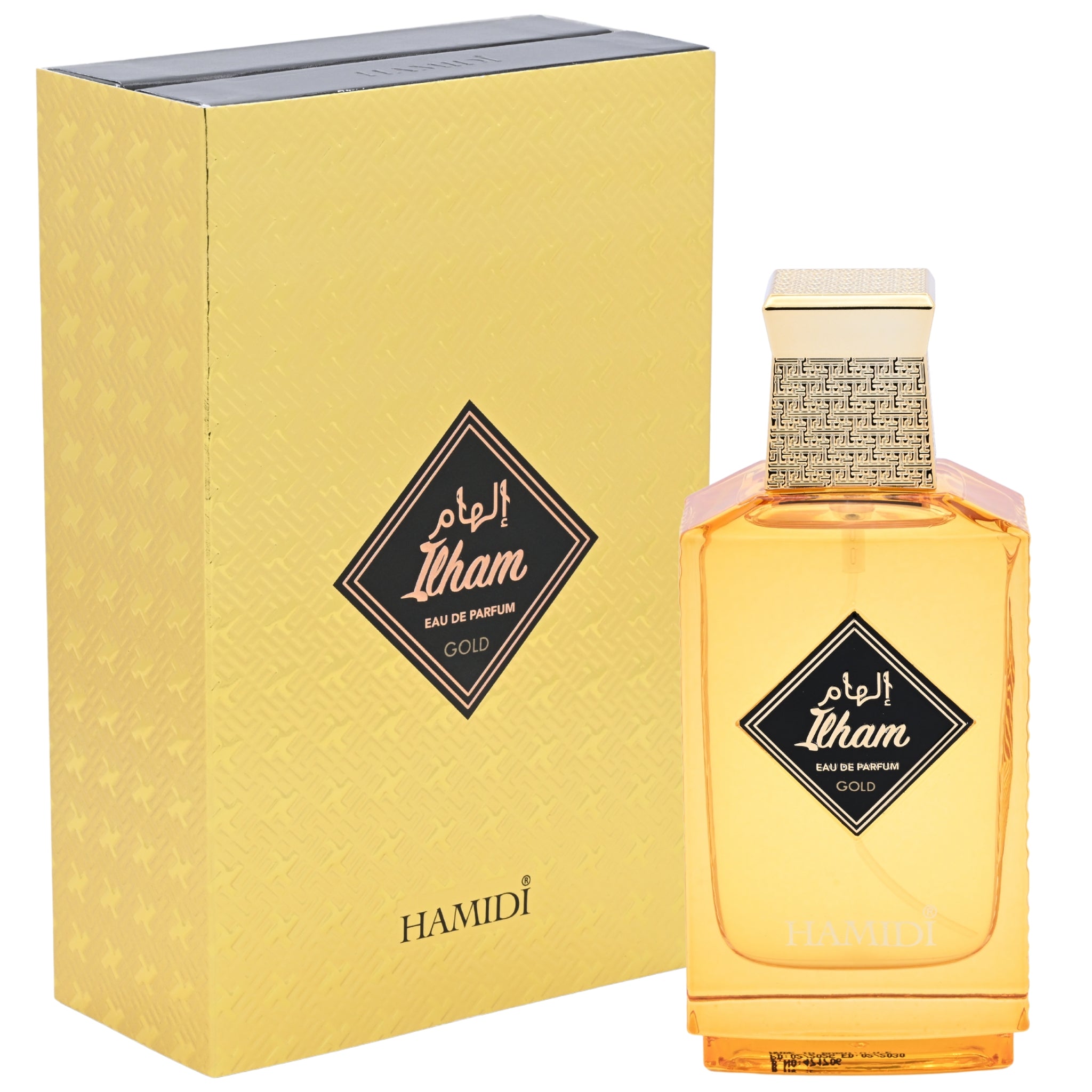 Hamidi Ilham Gold EDP Unisex Spray 3.4 oz 100ml New Box