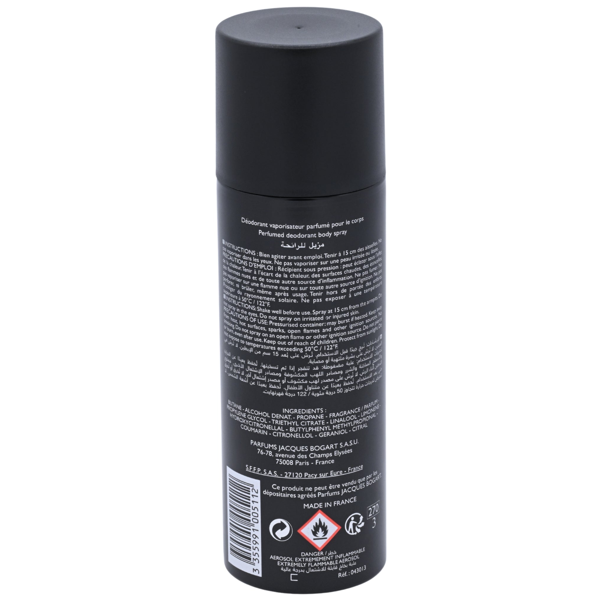 Jacques Bogart Silver Scent Body Spray Men 6.66 oz 200ml