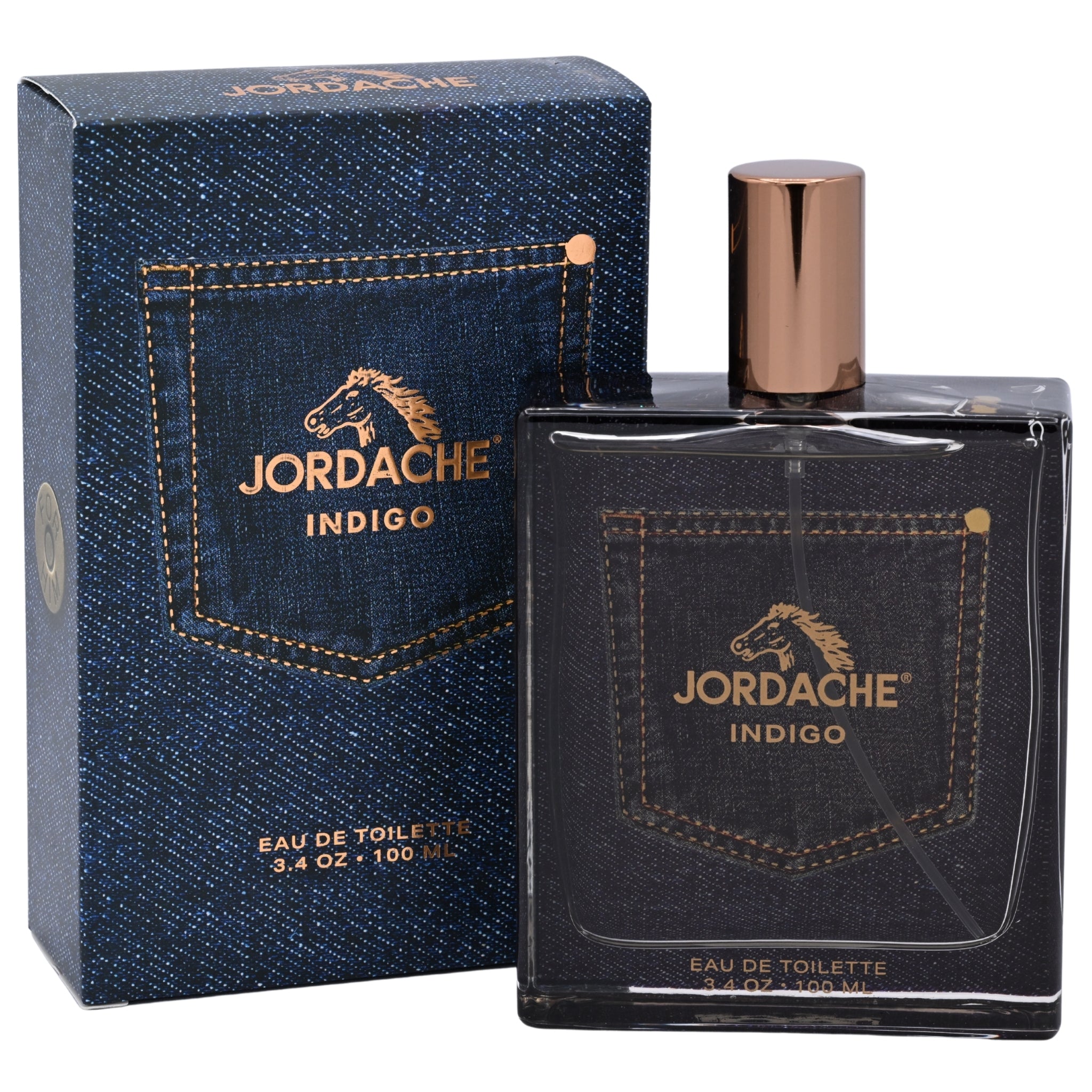 Jordache Indigo Eau de Toilette (EDT) Spray for Men 3.4 fl oz, New Retail Box
