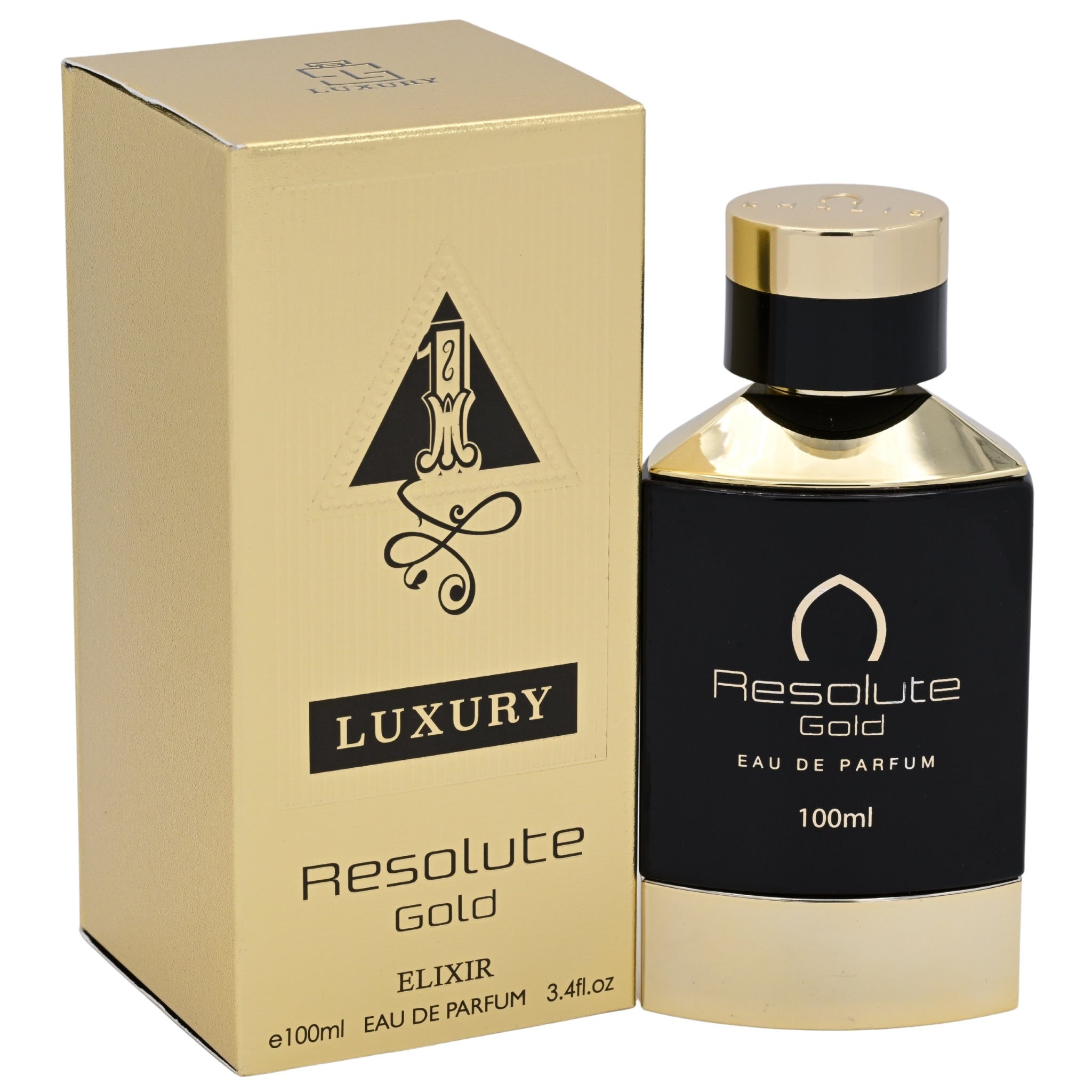 Khalis Resolute Gold Elixir Luxury Collection EDP Spray Men 3.4 oz 100ml