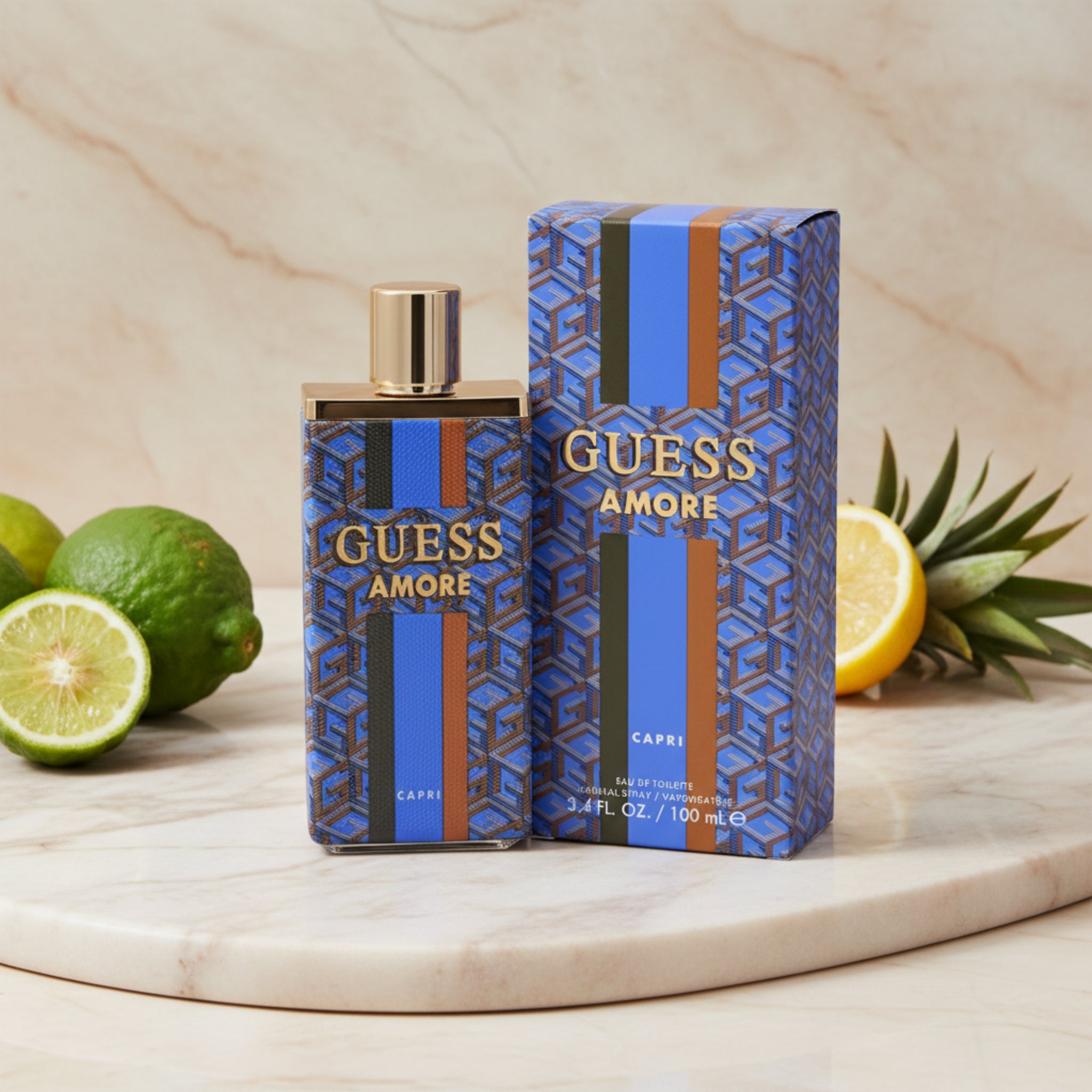 Guess Amore Capri Eau de Toilette (EDT) Unisex Spray 3.4 oz New in Retail Box