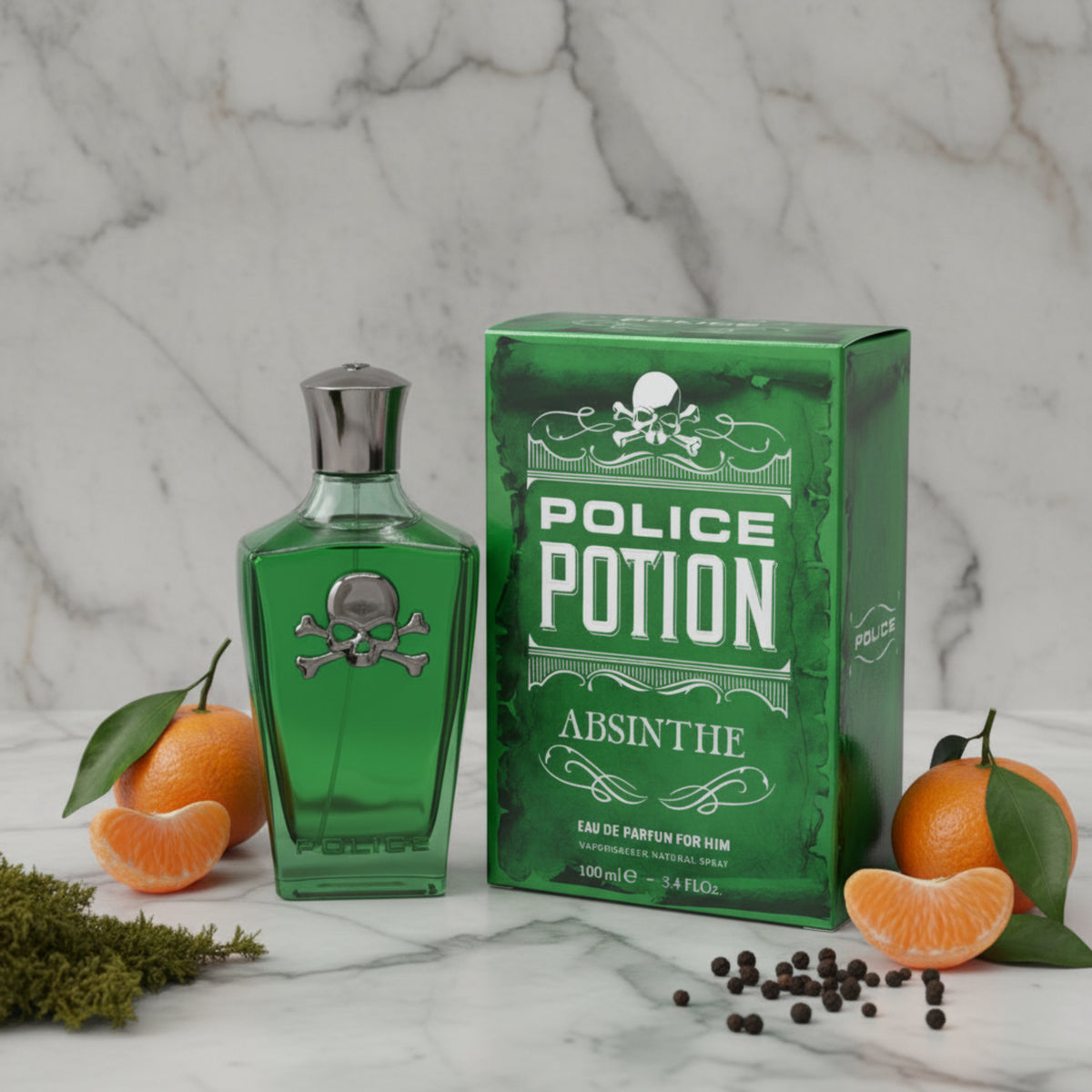 Police Potion Absinthe EDP Spray Men 3.4 oz New Box