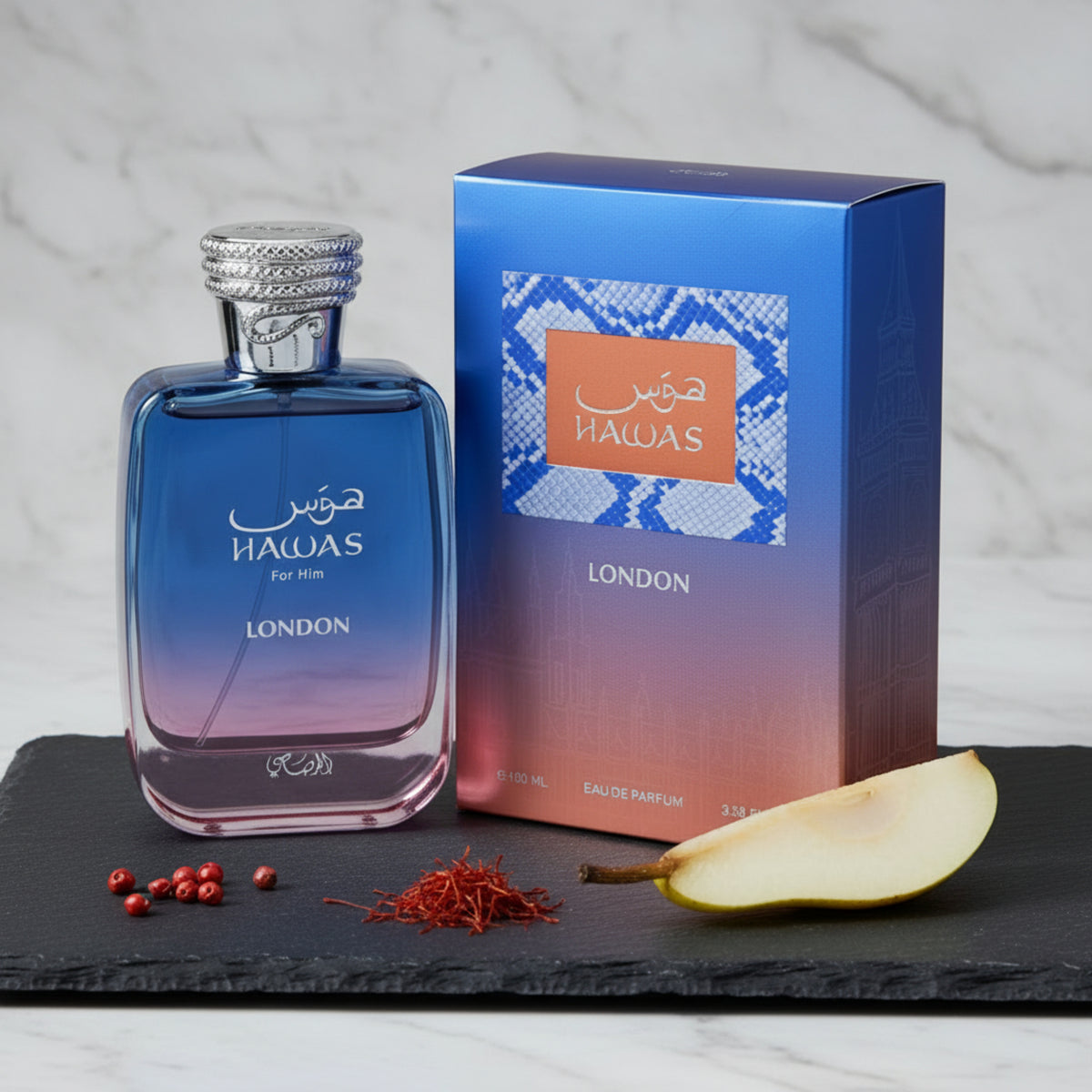 Rasasi Hawas London EDP Spray Men 3.38 oz 100ml New Box