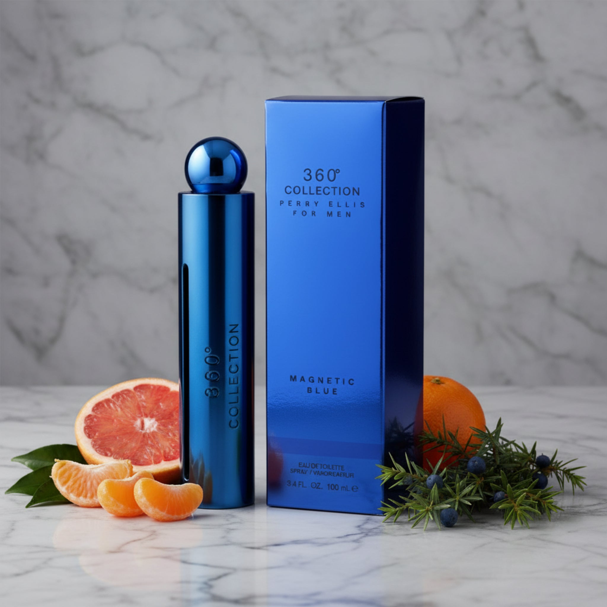 Perry Ellis 360° Collection Magnetic Blue EDT Spray Men 3.4 oz