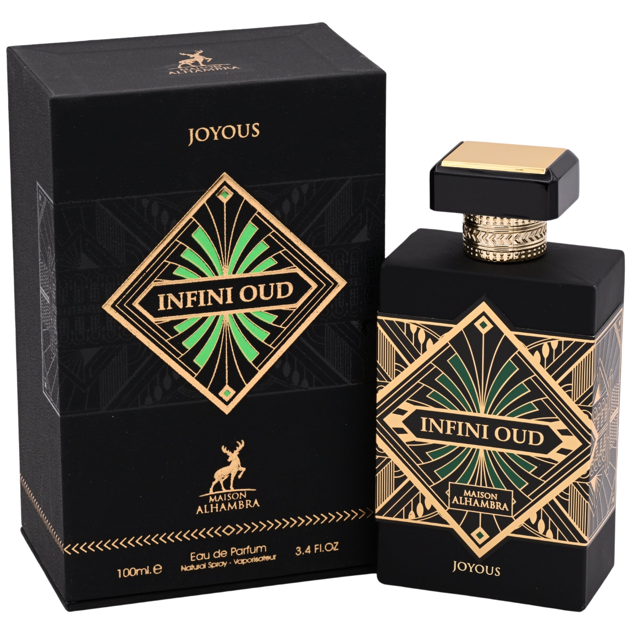 Maison Alhambra Infini Oud Joyous Eau de Parfum Spray Unisex 3.4 oz (100 ml) New in Retail Box