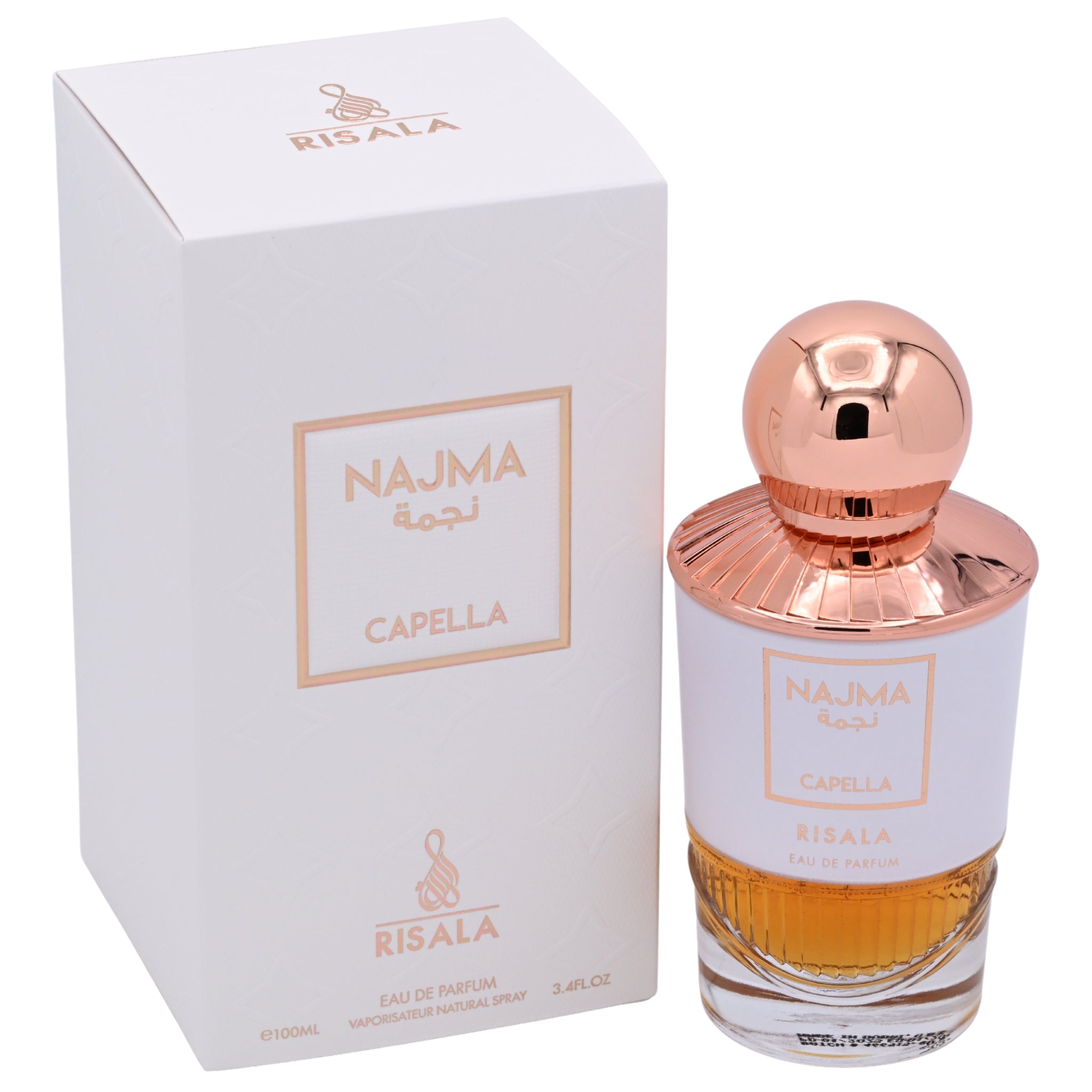 Risala Najma Capella Eau de Parfum Spray Unisex 3.4 oz (100 ml) New Retail Box