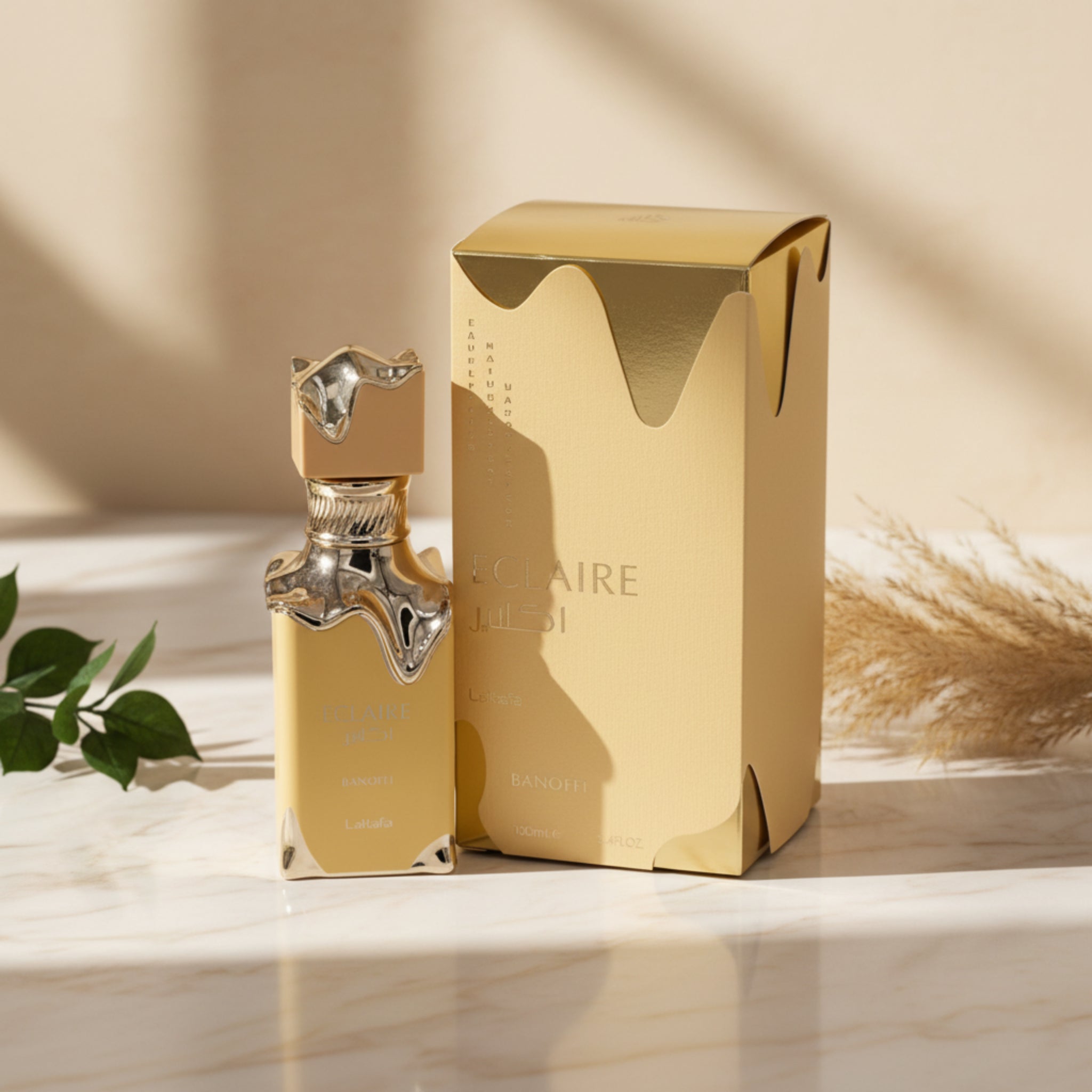 Lattafa Eclaire Banoffi EDP Spray Women, 3.4 oz 100ml New Box