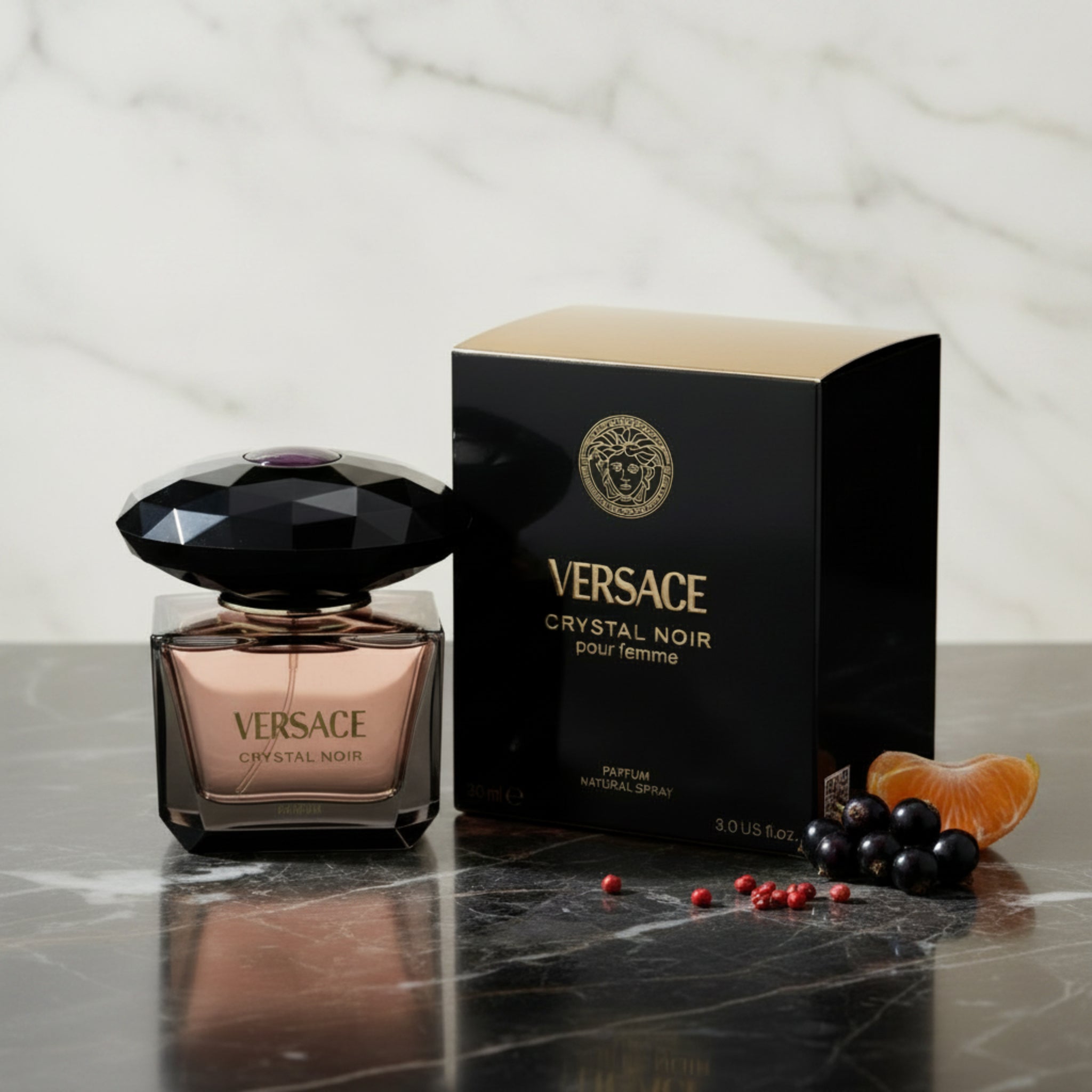 Versace Crystal Noir Parfum Spray for Women 3.0 fl oz (90 ml) by Versace