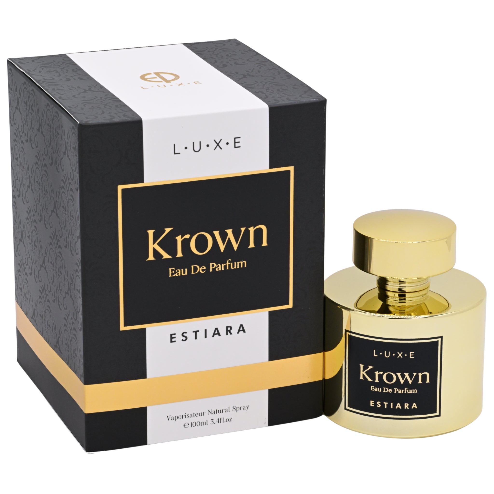 Estiara Luxe Krown Eau de Parfum Spray for Women 3.4 oz (100 ml)