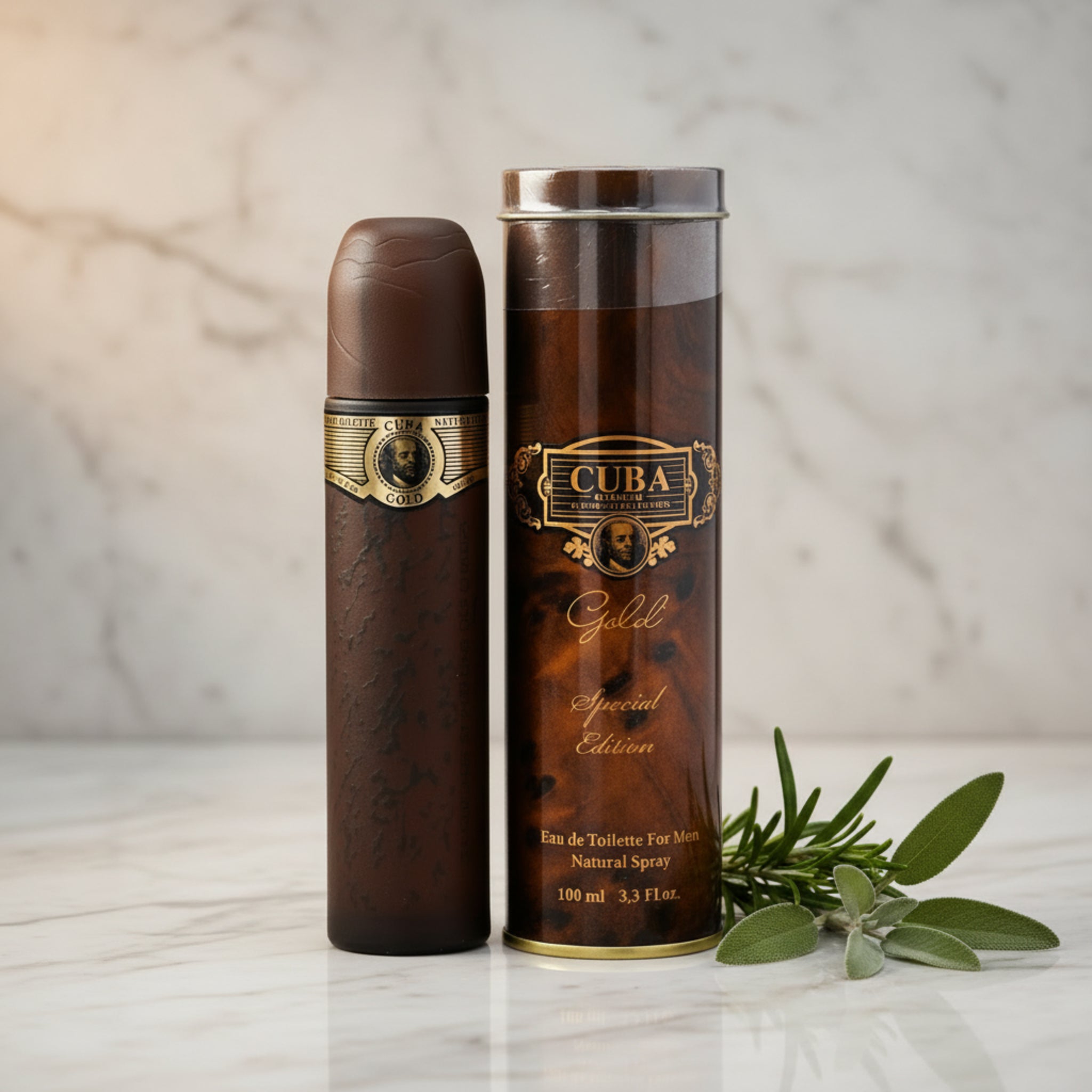 Cuba Gold Special Edition Eau de Toilette Spray Cologne for Men 3.33 oz (100 ml) by Cuba