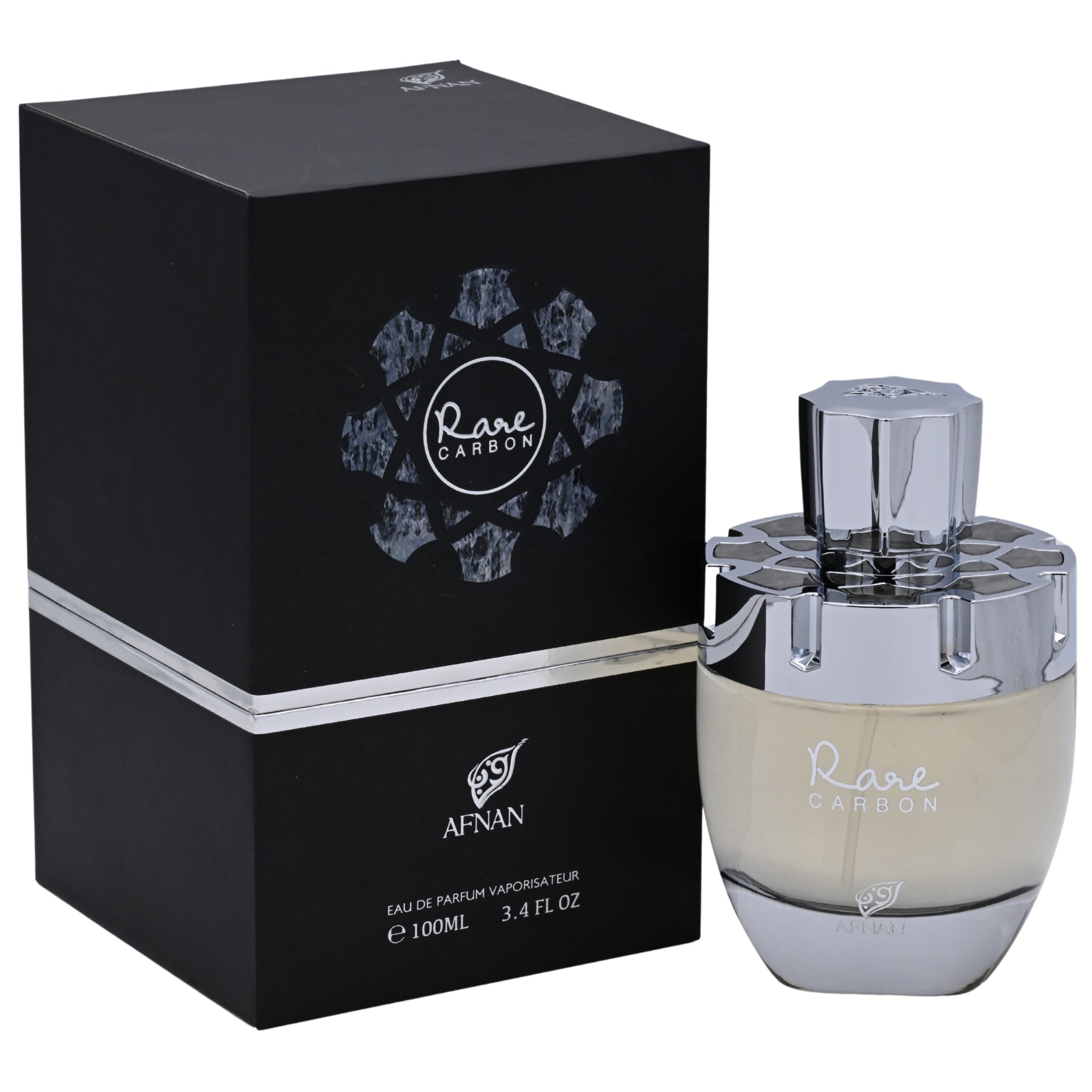 Afnan Rare Carbon Eau de Parfum Spray for Men 3.4 oz (100 ml) - Afnan Perfumes