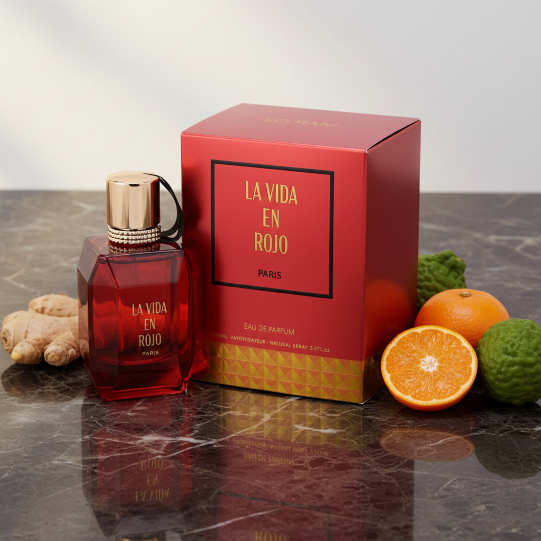 Lomani La Vida En Rojo Eau de Parfum Spray for Women 3.4 oz (100 ml)