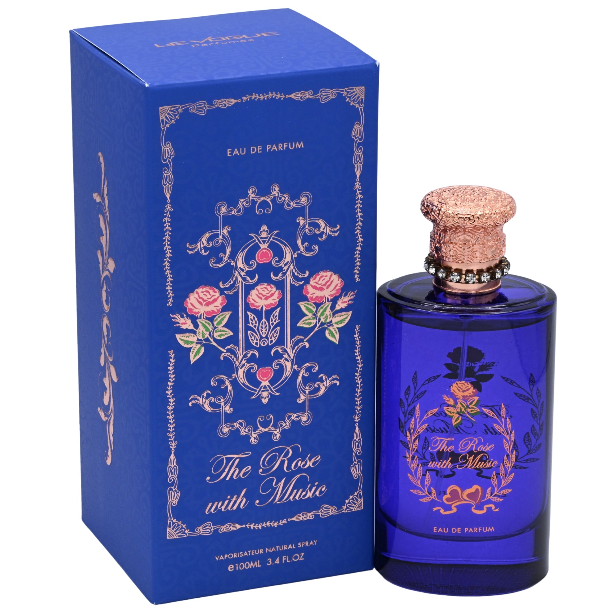 Le Vogue The Rose With Music EDP Spray Women 3.4 oz New Box