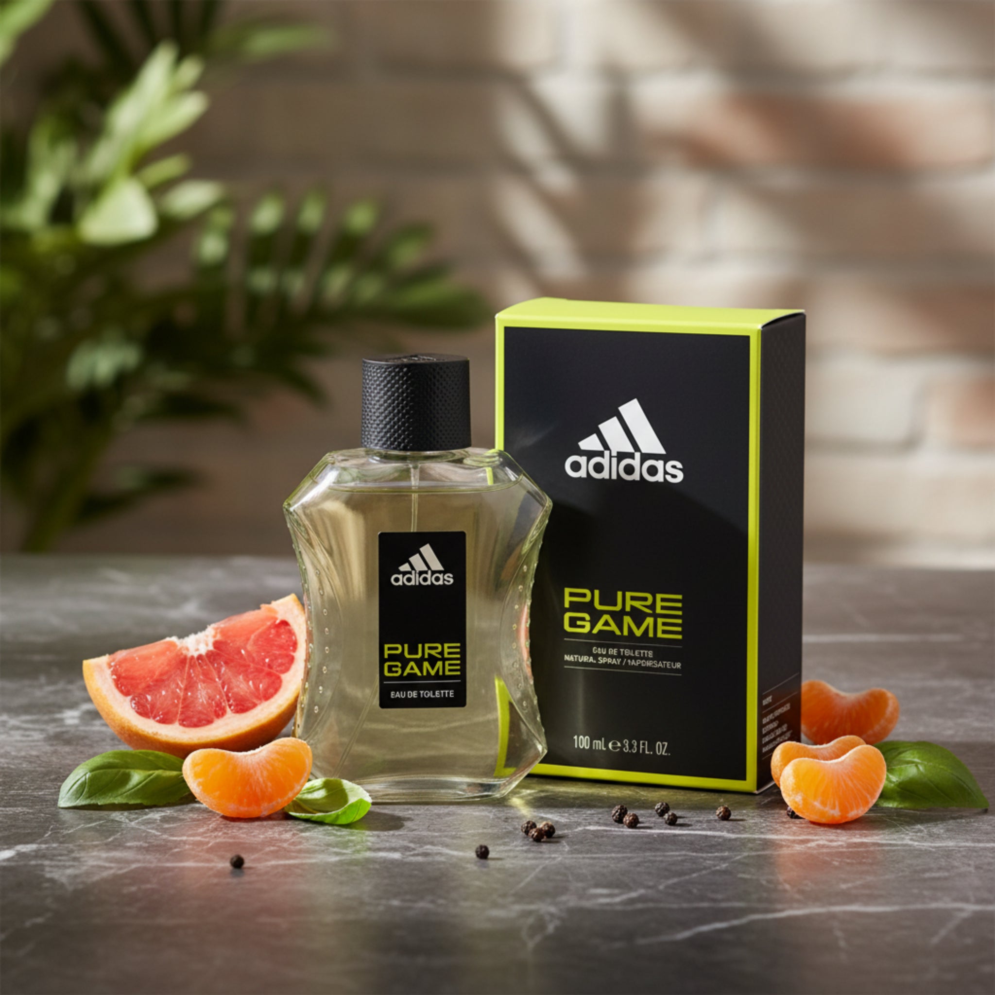 Adidas PURE GAME Cologne for Men EDT Spray 3.3 / 3.4 oz New In Box
