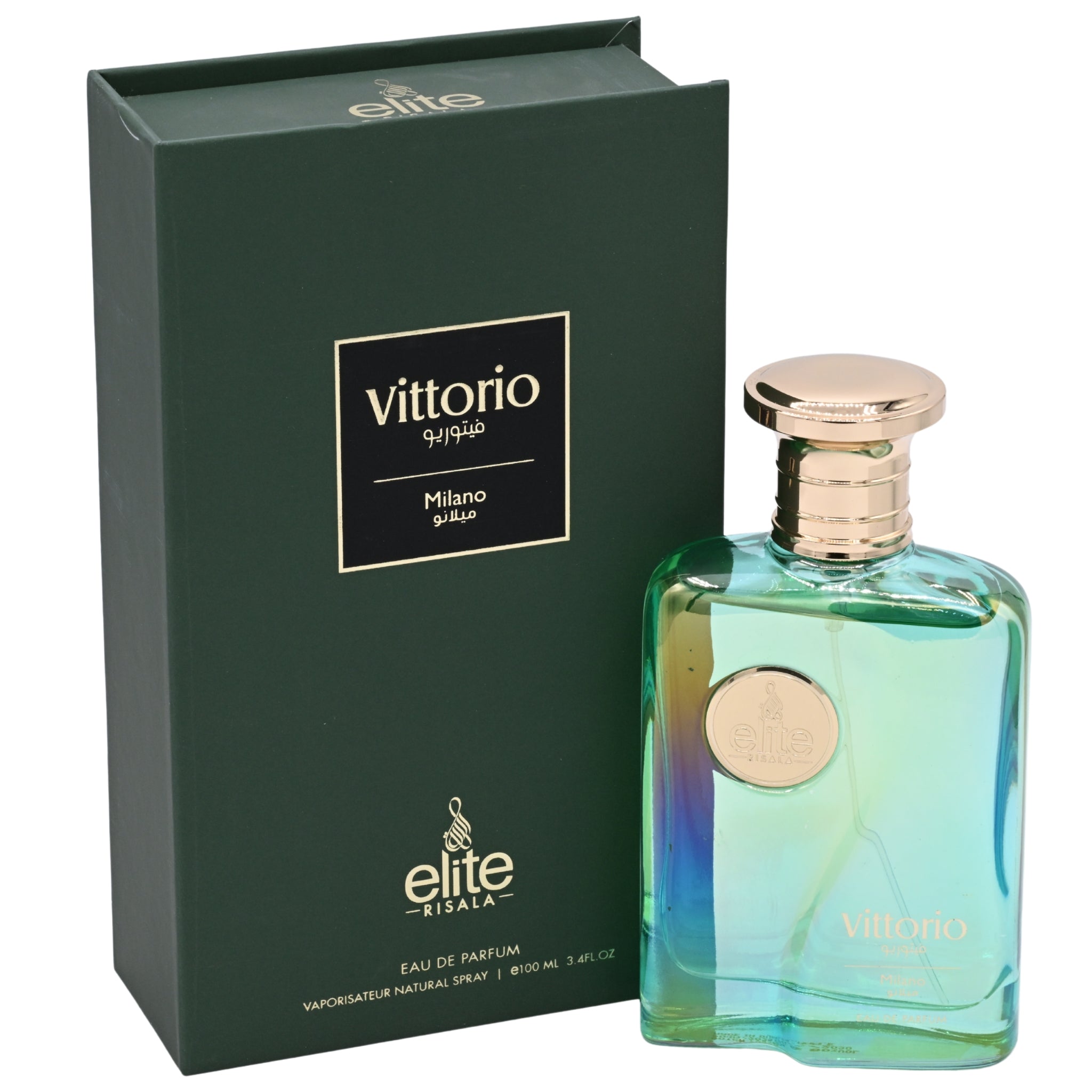 Risala Elite Vittorio Milano Eau de Parfum Spray for Men 3.4 fl oz (100 ml)