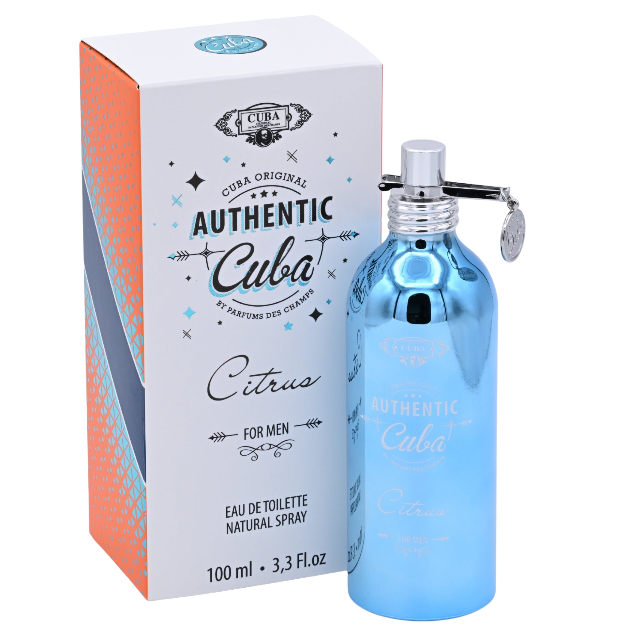 Cuba Authentic Citrus Eau de Toilette (EDT) Spray Cologne for Men 3.3 oz (100 ml) by Cuba