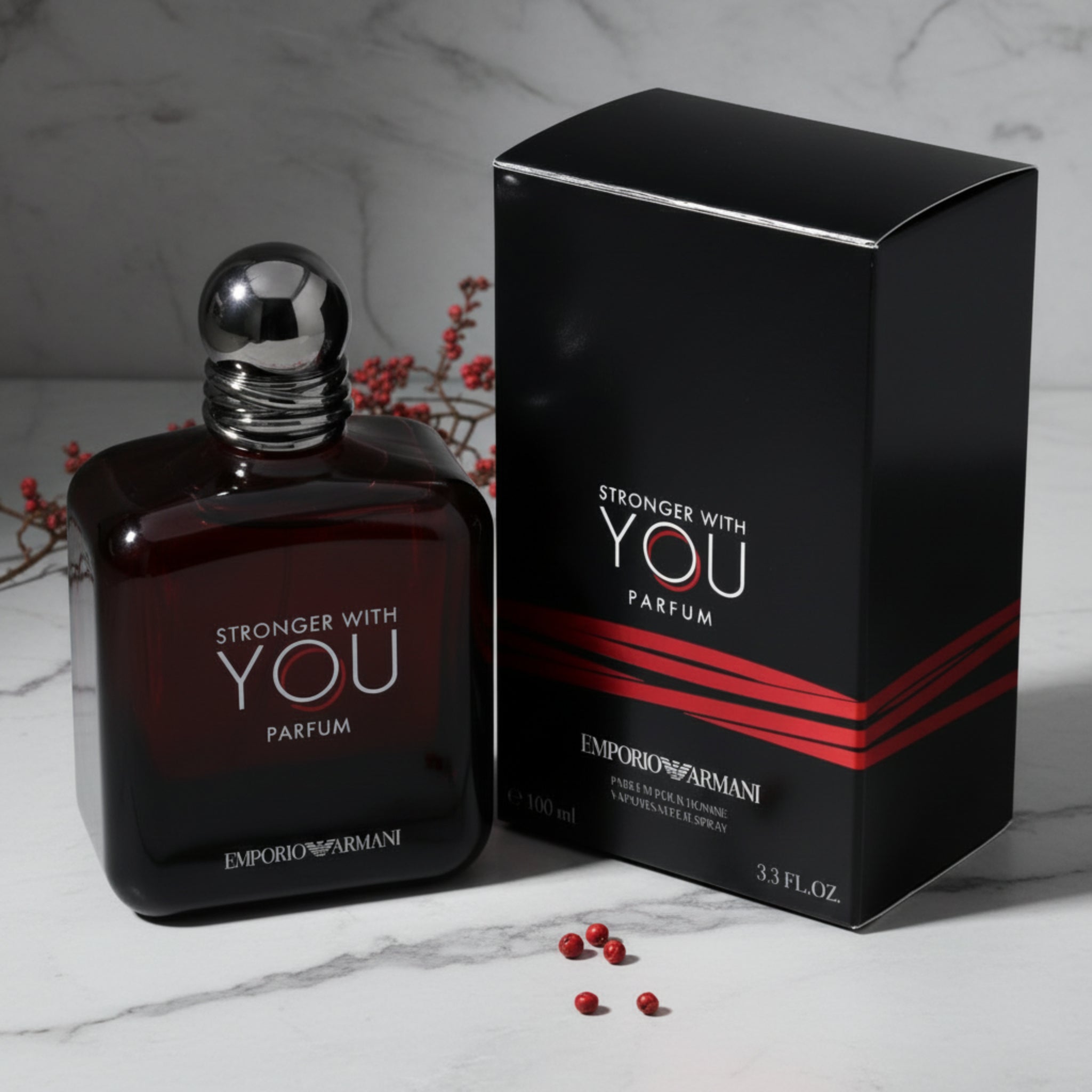 Armani Emporio Armani Stronger With You Parfum Spray for Men 3.3 oz (100 ml)