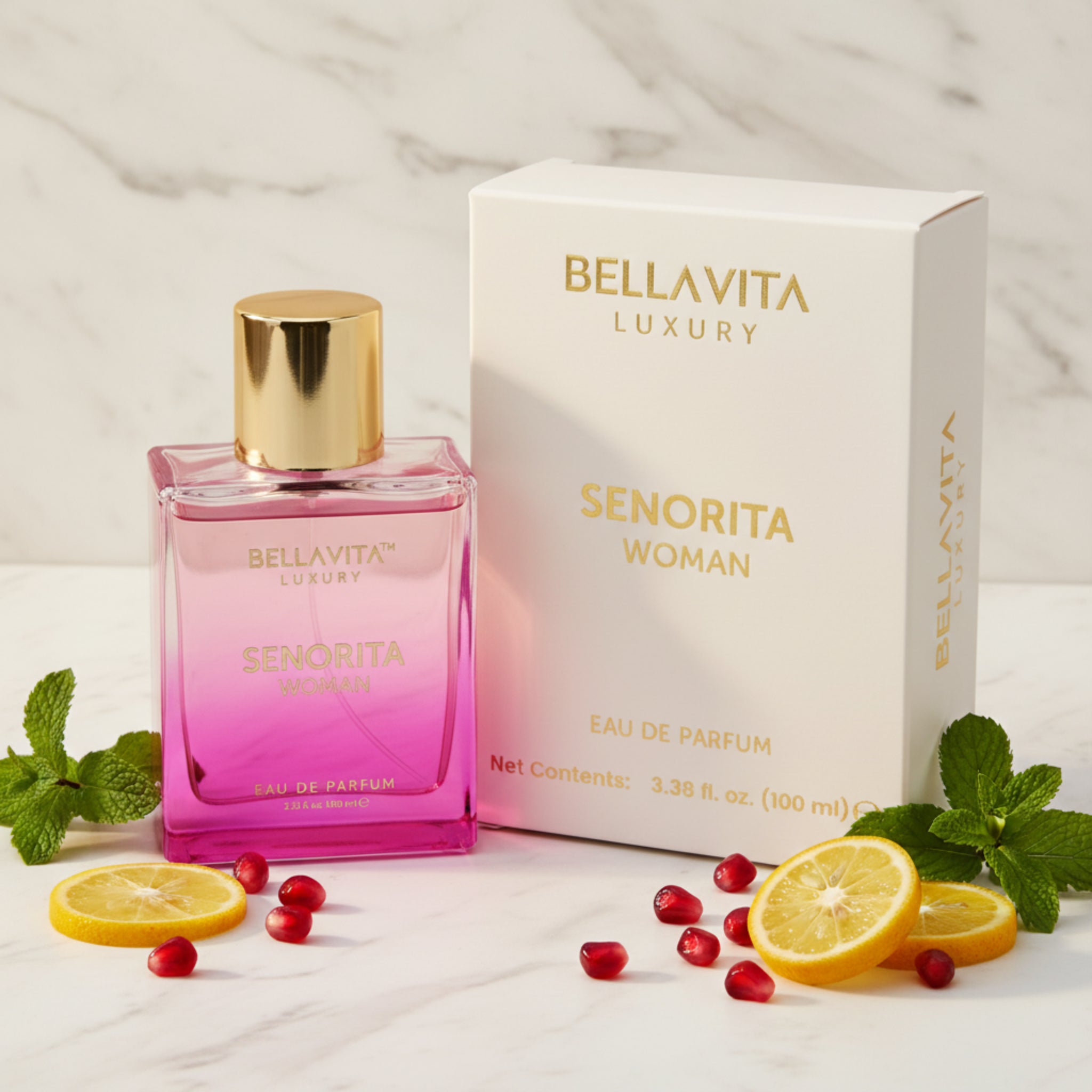 Bellavita Luxury Senorita Woman Eau de Parfum Spray for Women, 3.38 oz (100 ml)