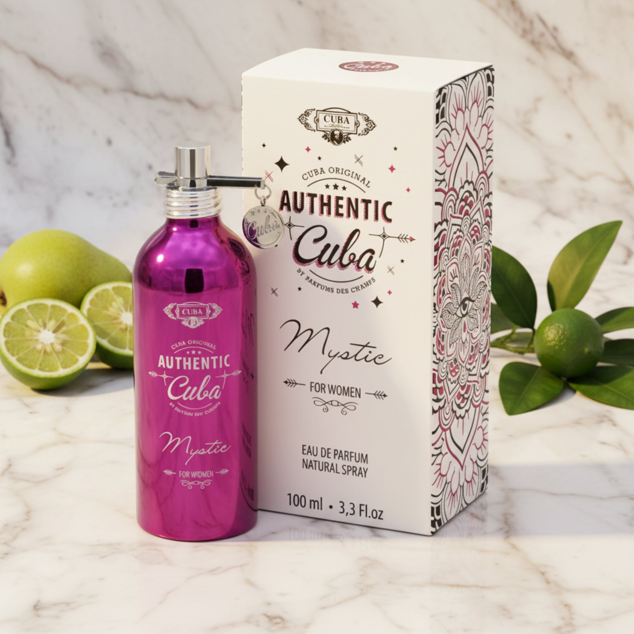 Cuba Authentic Mystic Eau de Parfum (EDP) Spray for Women 3.3 oz by Cuba