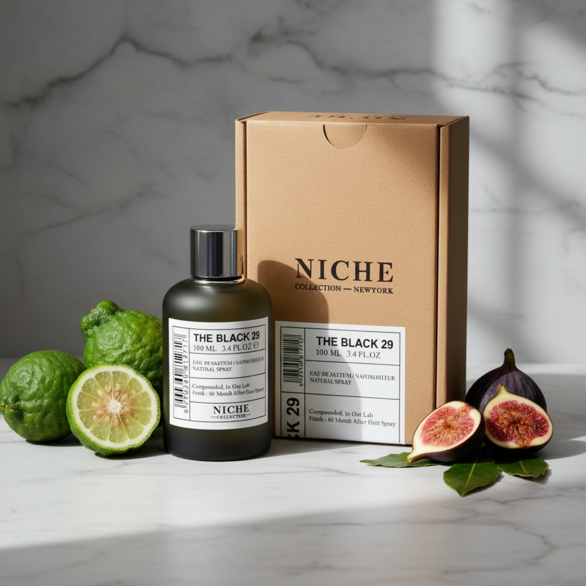 Khalis Niche Collection The Black 29 EDP Spray Men 3.4 oz 100ml New Box